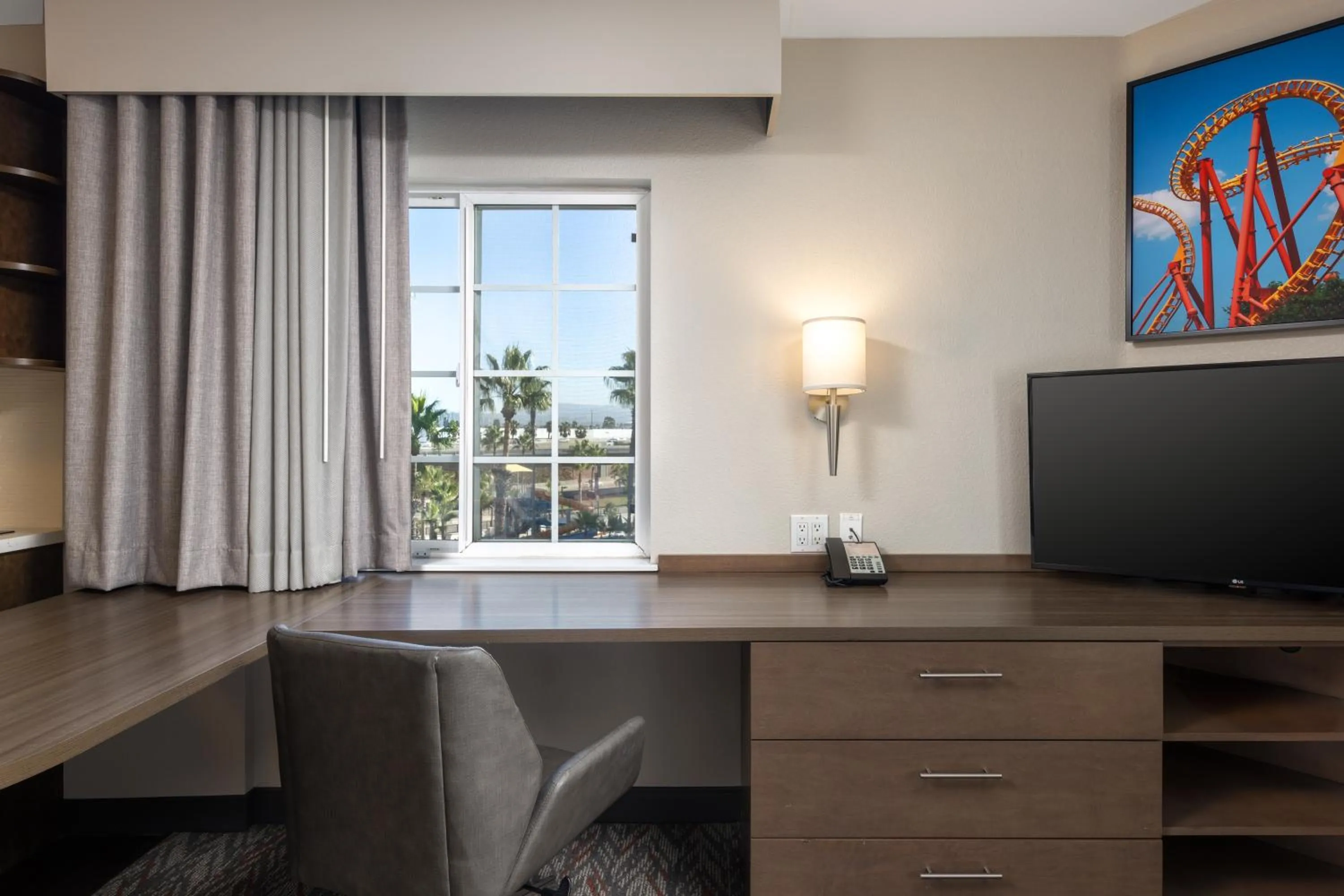 Bedroom in Candlewood Suites Anaheim - Resort Area by IHG