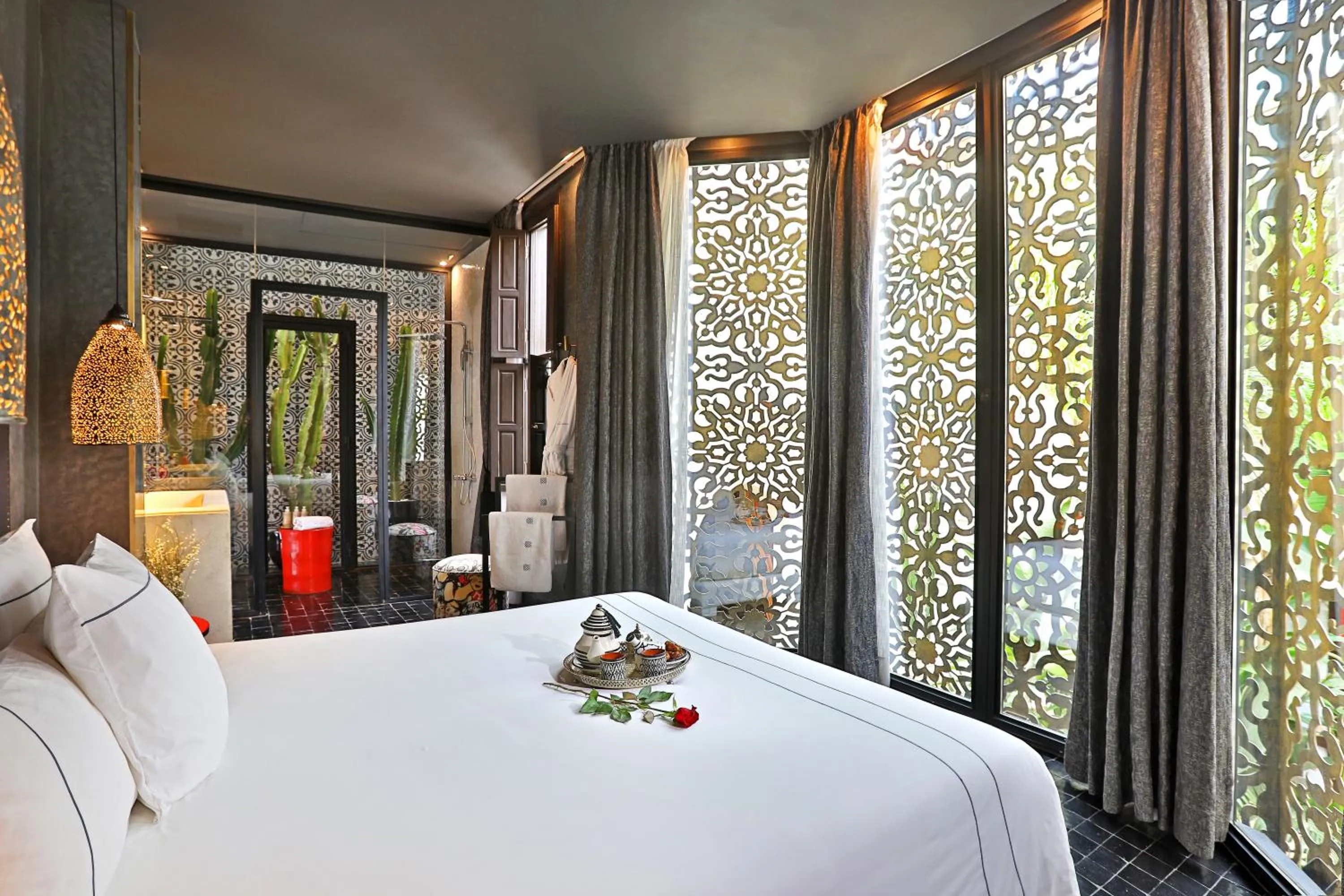 Decorative detail, Bed in Dar Kandi