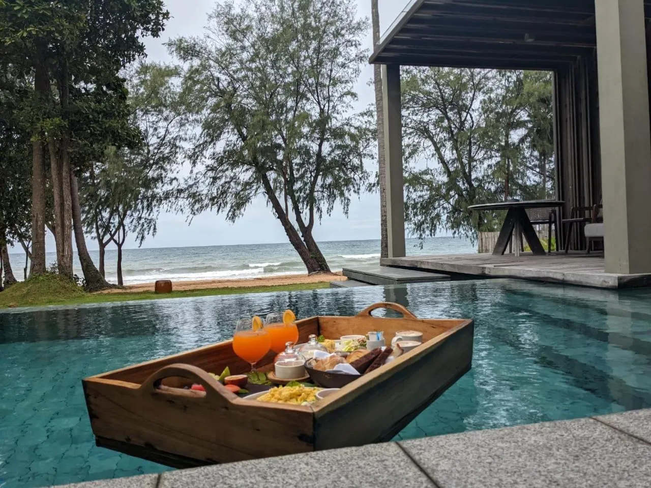 Pool view in Koh Russey Resort