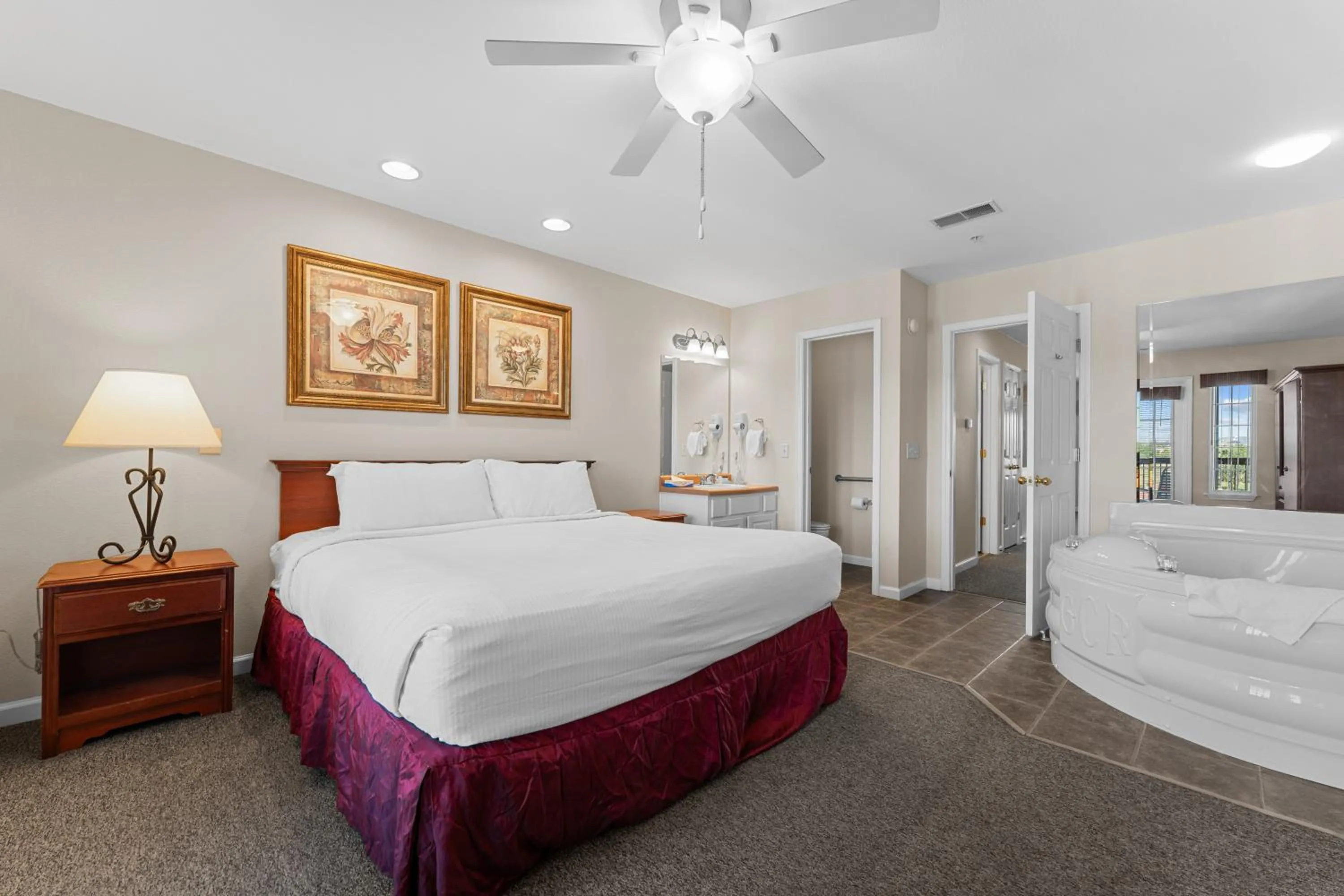 Bed in Grand Crowne Resort