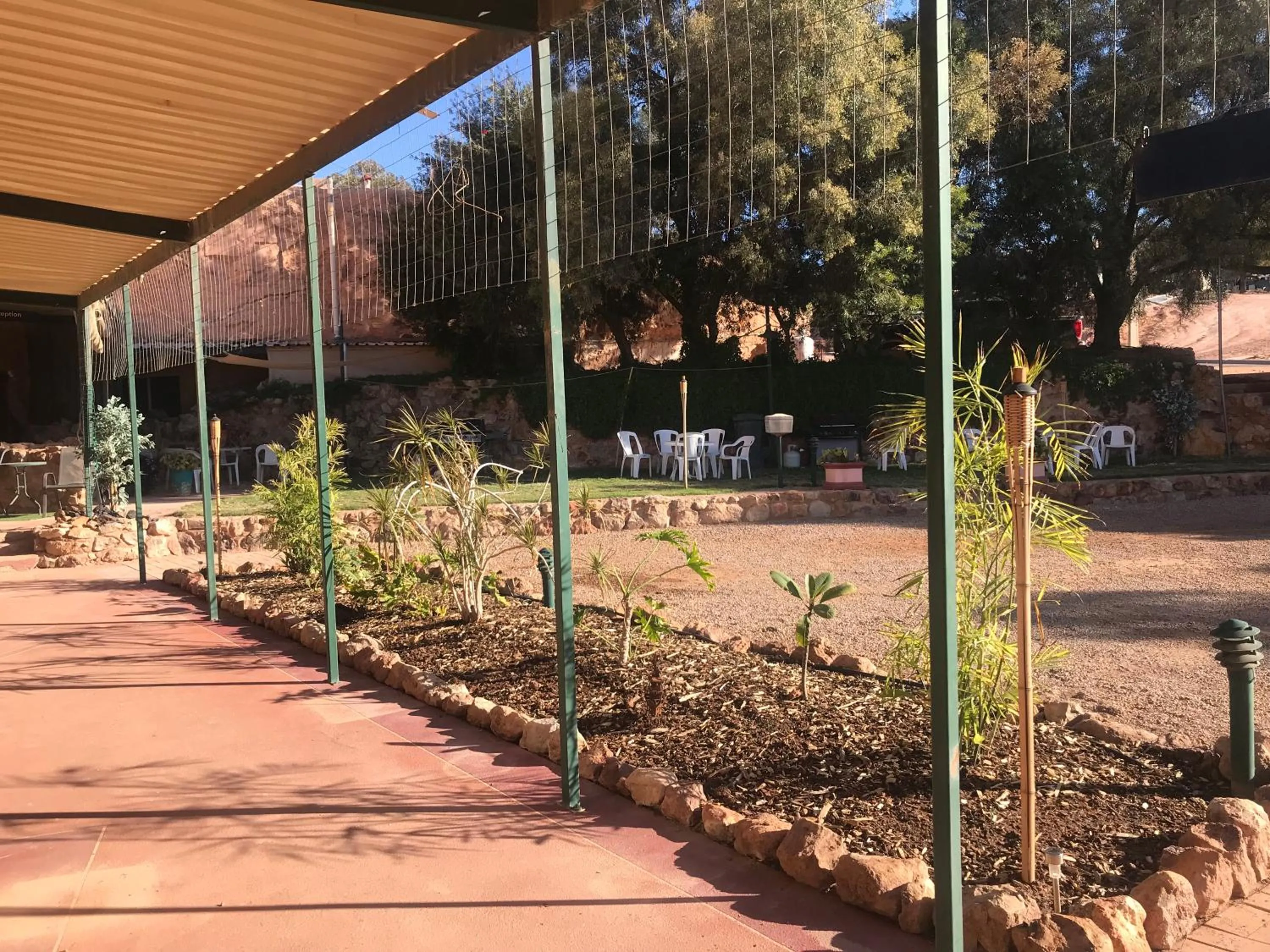 Garden in Coober Pedy Experience Motel