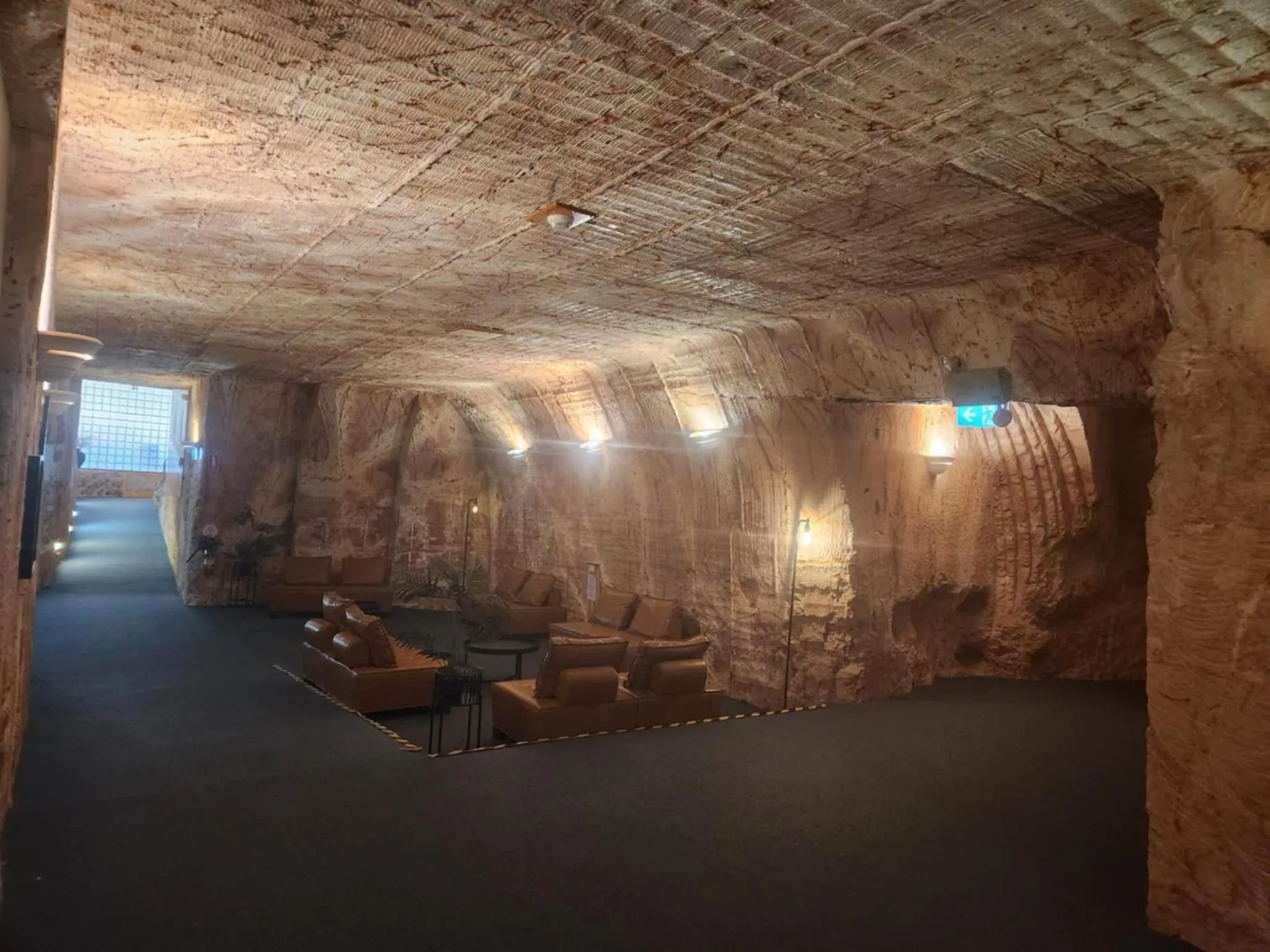 Living room in Coober Pedy Experience Motel