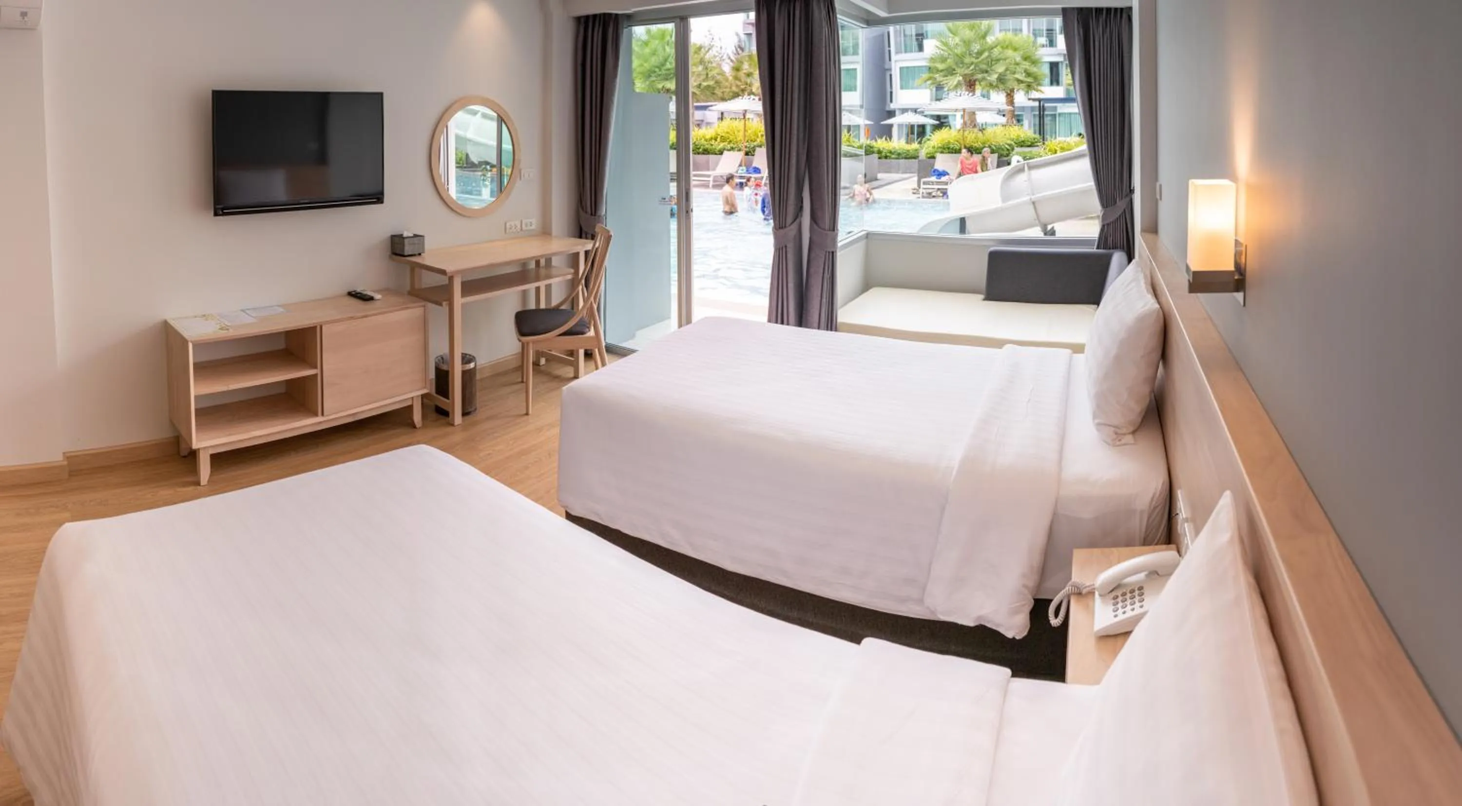 Bed in Bay Window at Sea