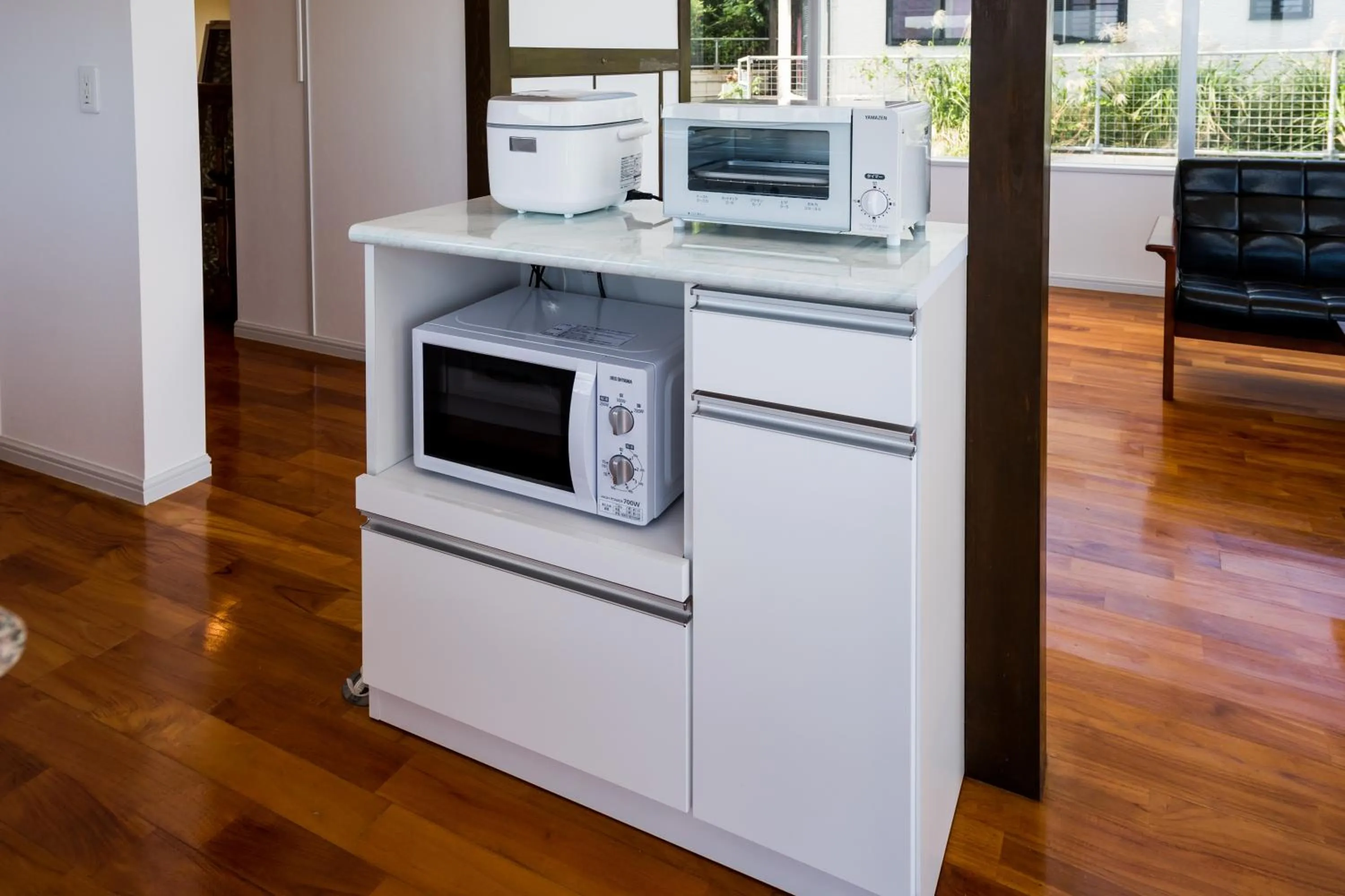 Kitchen or kitchenette in E-horizon Resort Condominium Yomitan