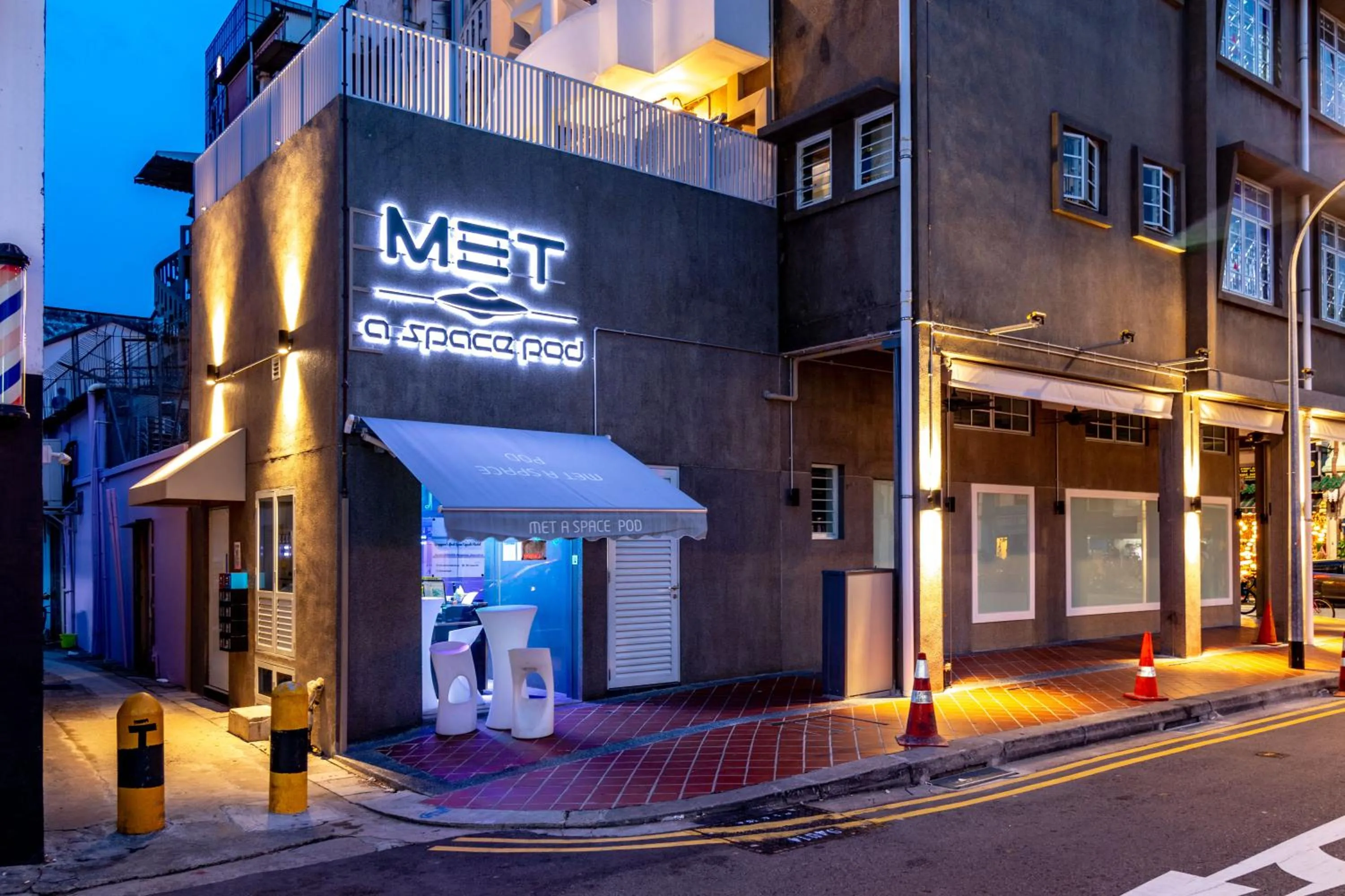 Property logo or sign in MET A Space Pod at Arab Street