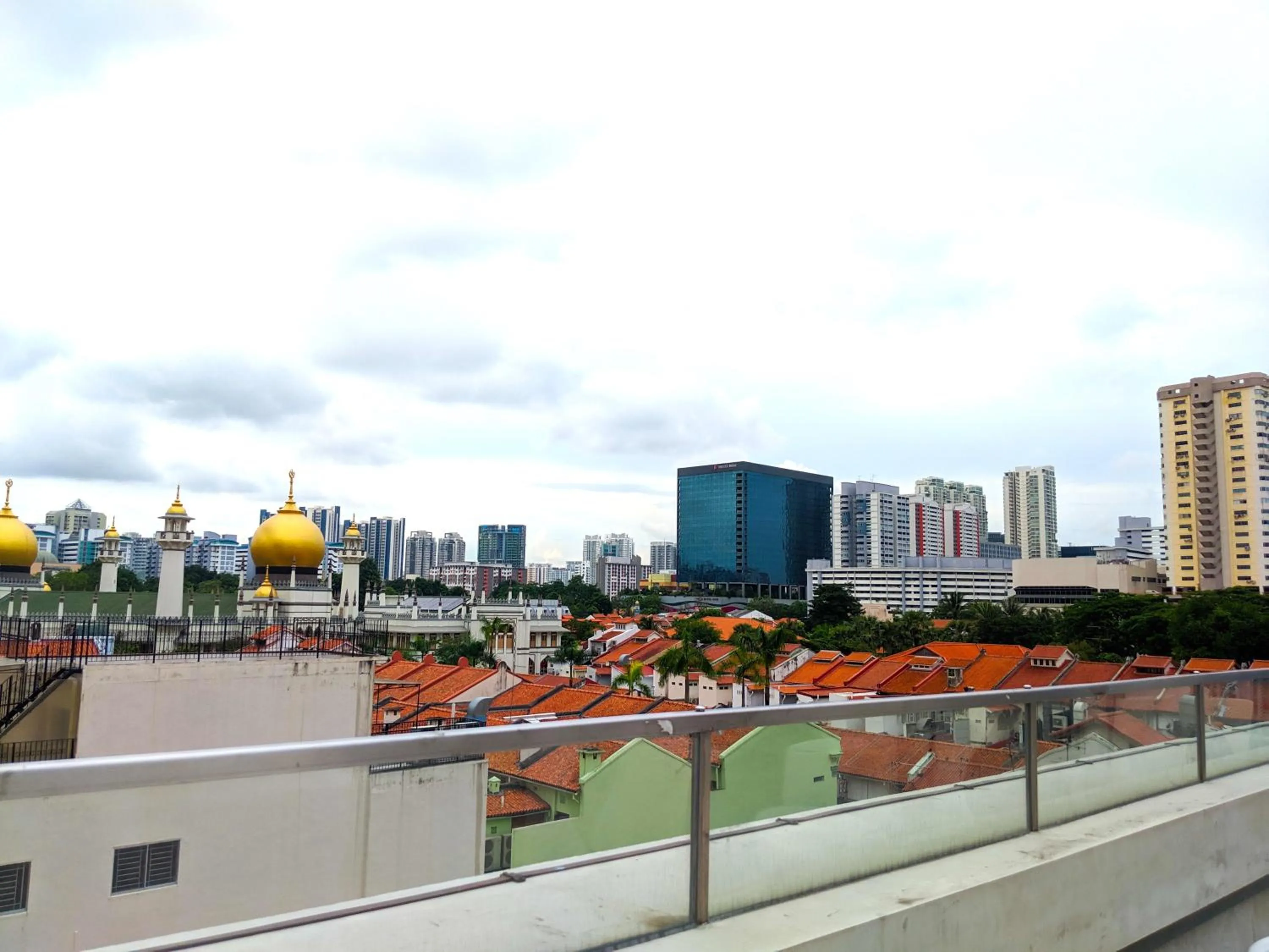 City view in MET A Space Pod at Arab Street