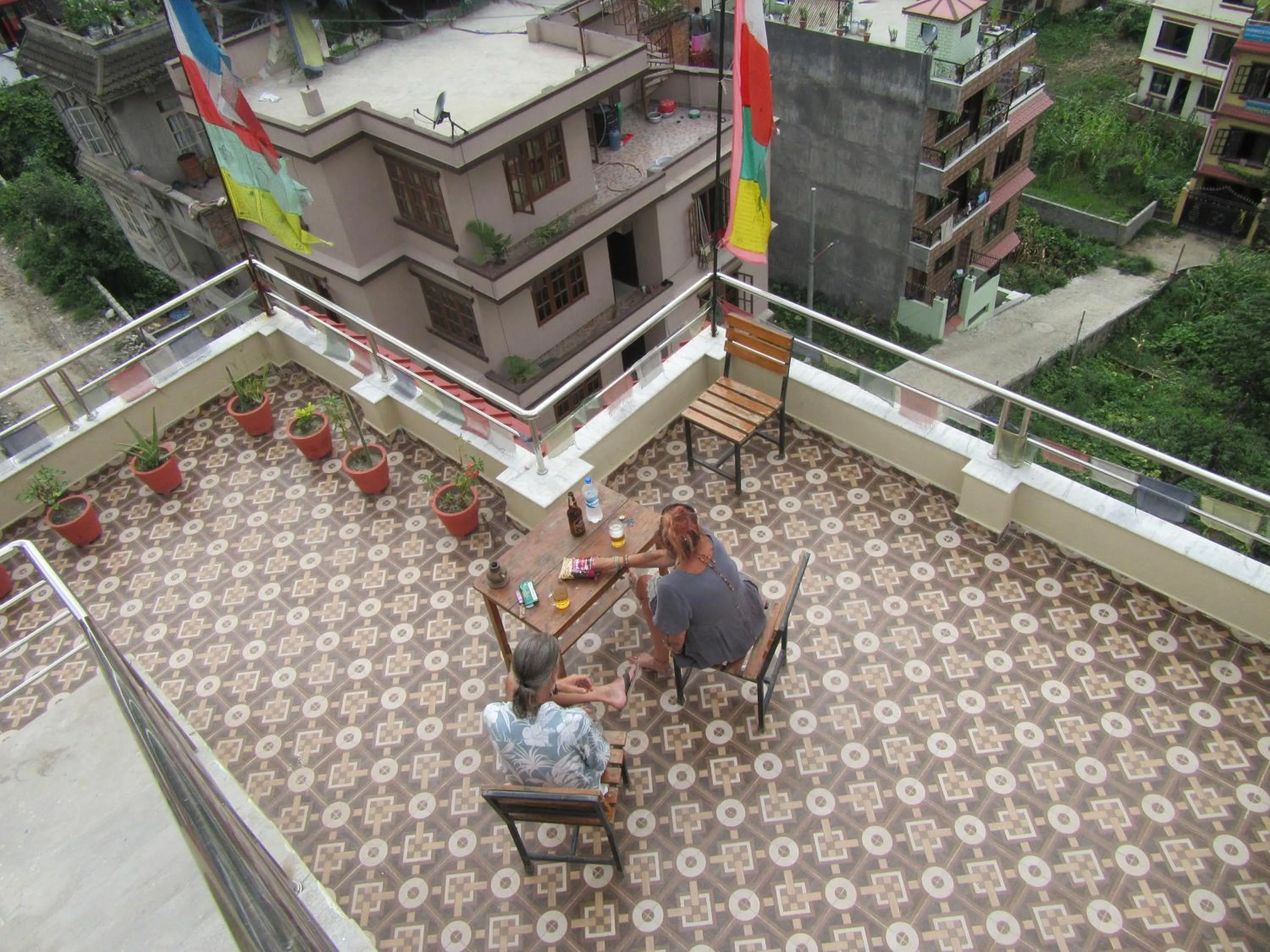 Balcony/Terrace in STUPA VIEW INN