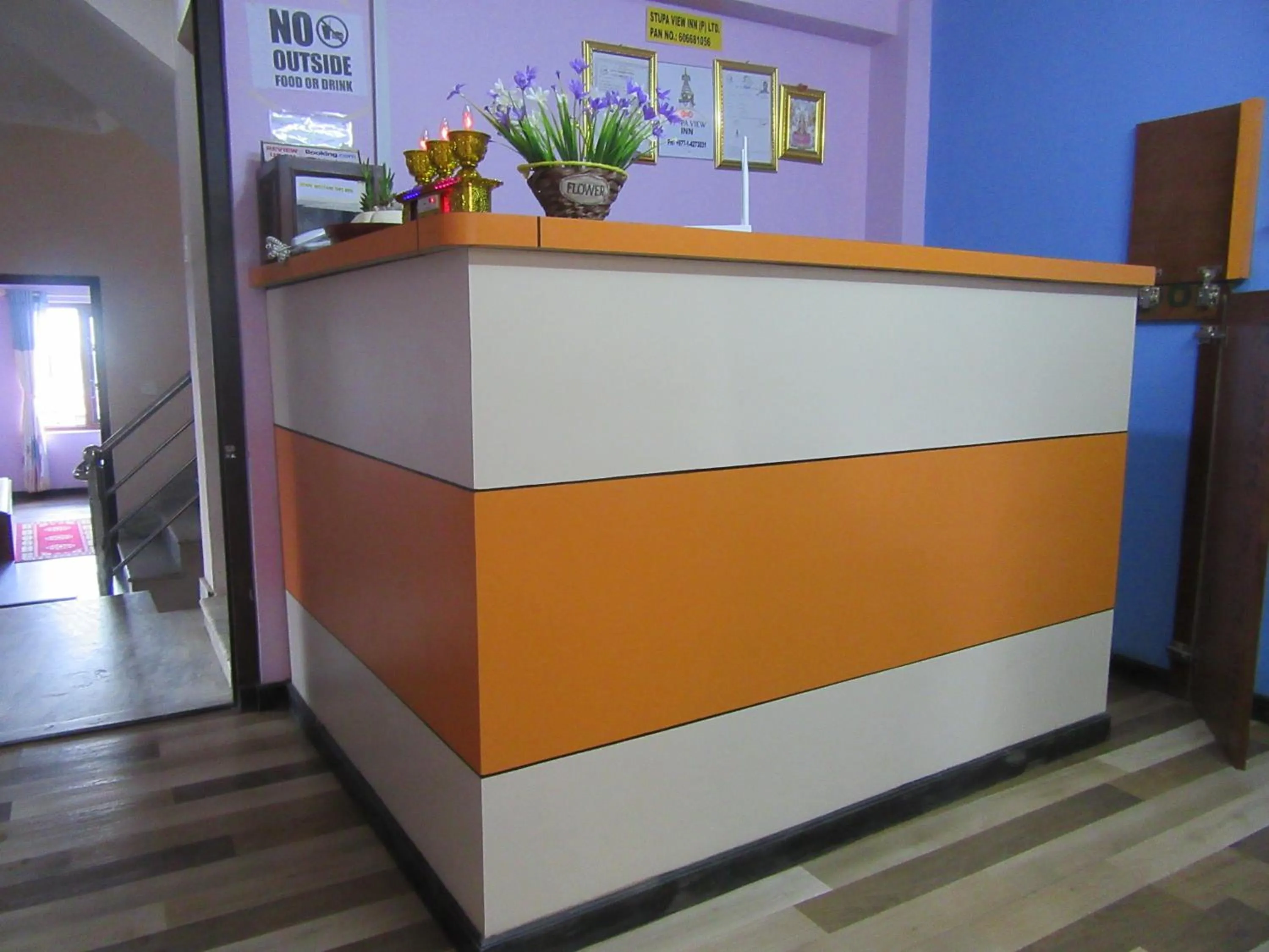 Lobby or reception in STUPA VIEW INN
