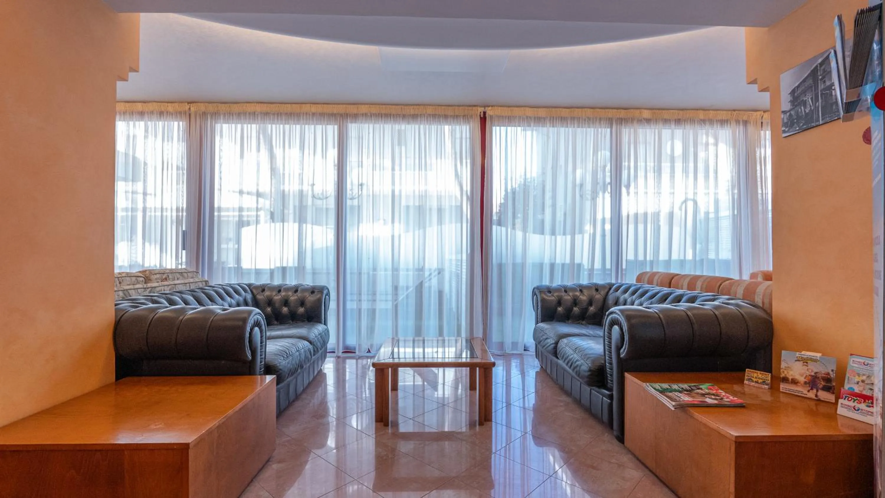 Communal lounge/ TV room in Hotel Nobel