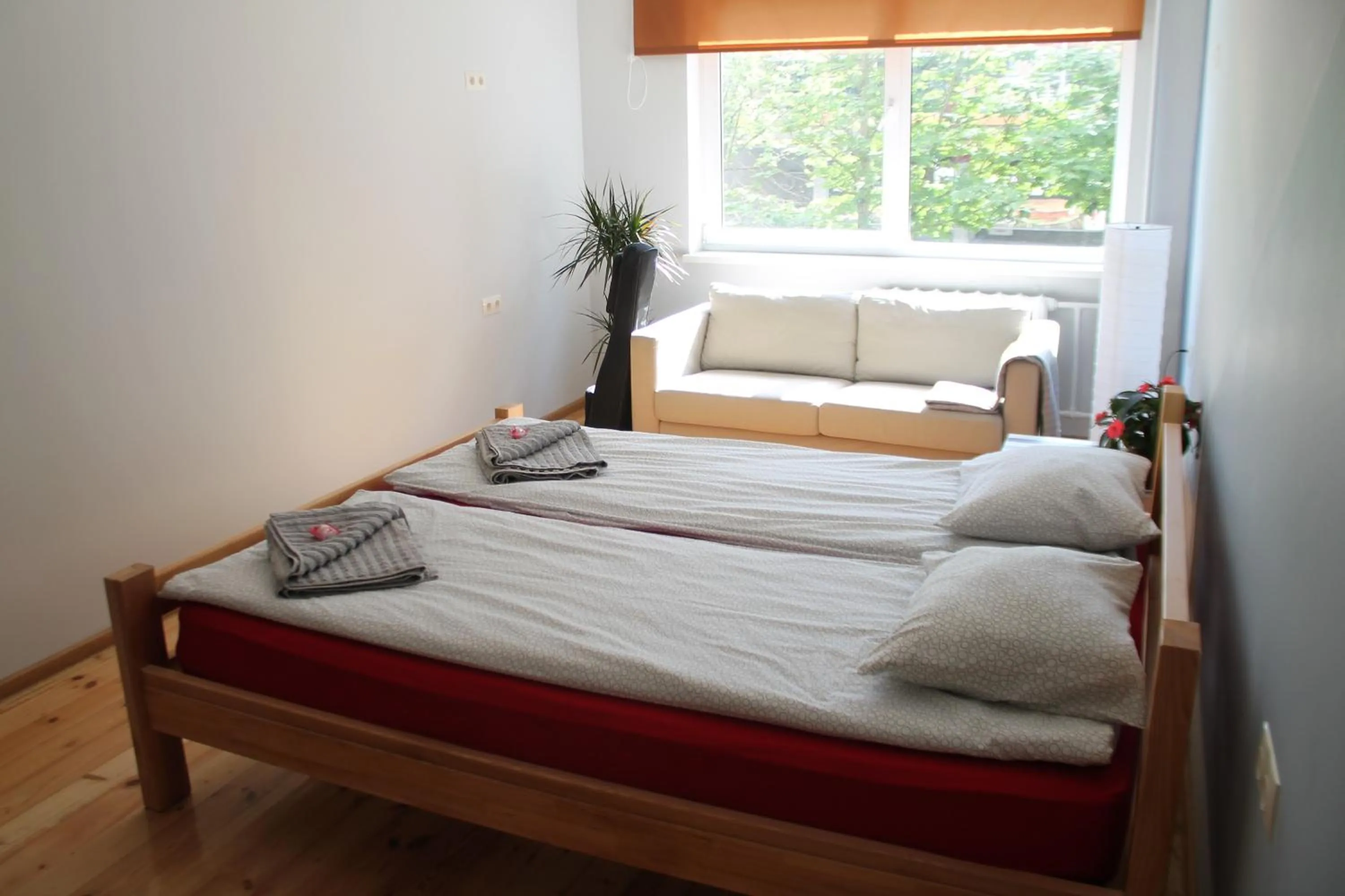 Bed in Liepu Hostelis