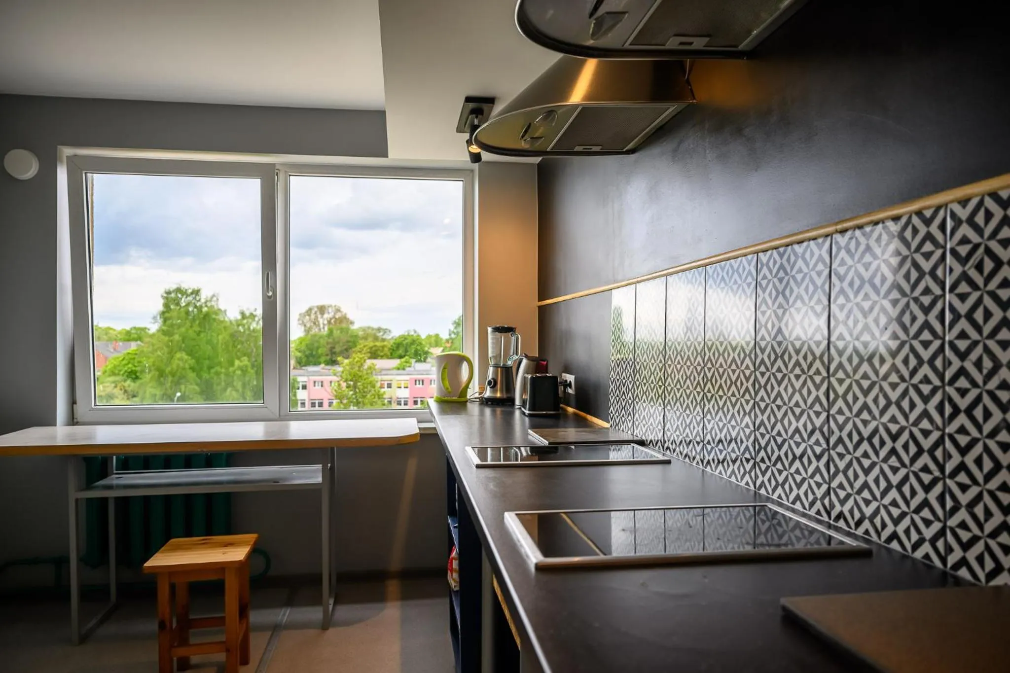 Kitchen or kitchenette in Liepu Hostelis