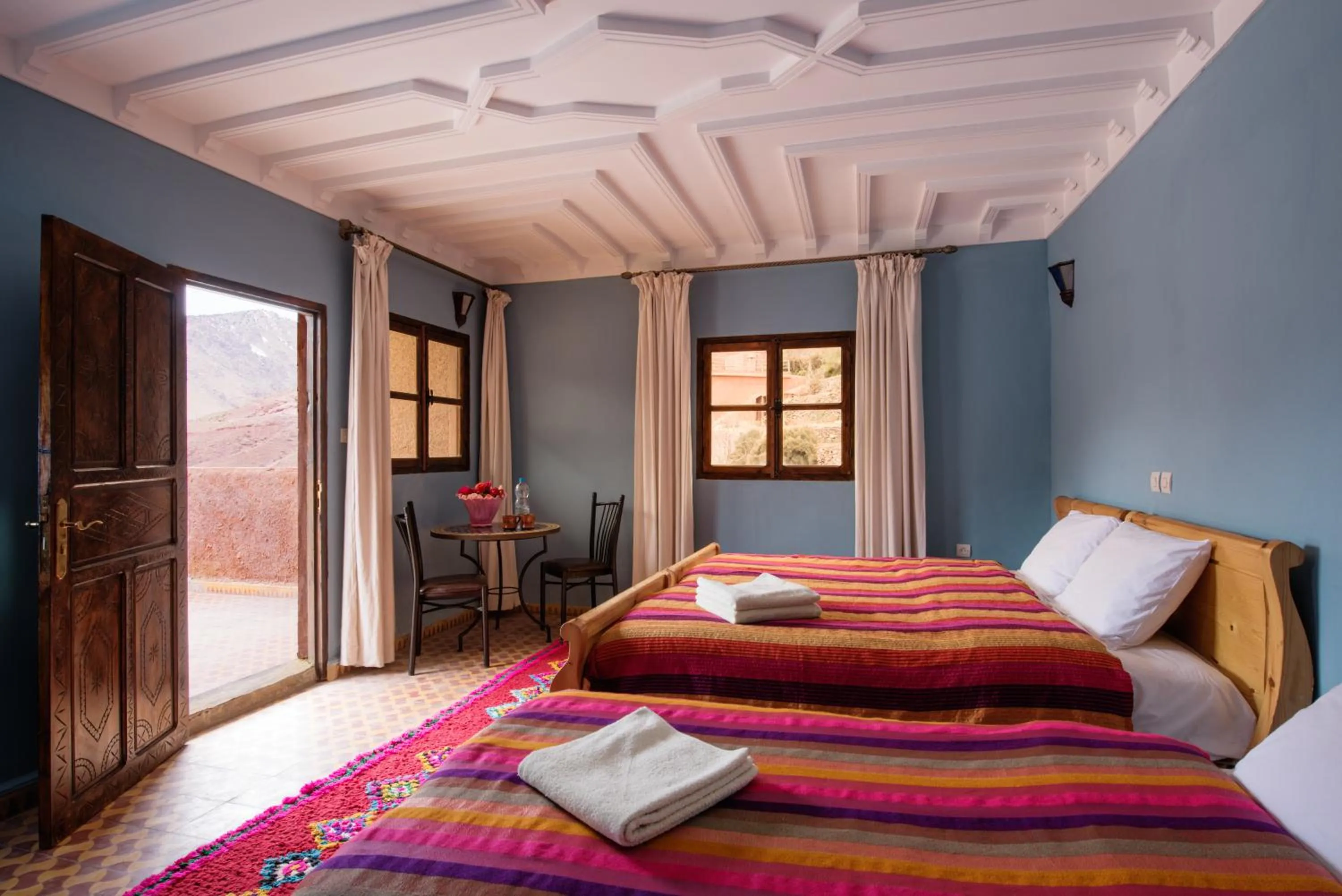 Bed in Imlil Lodge