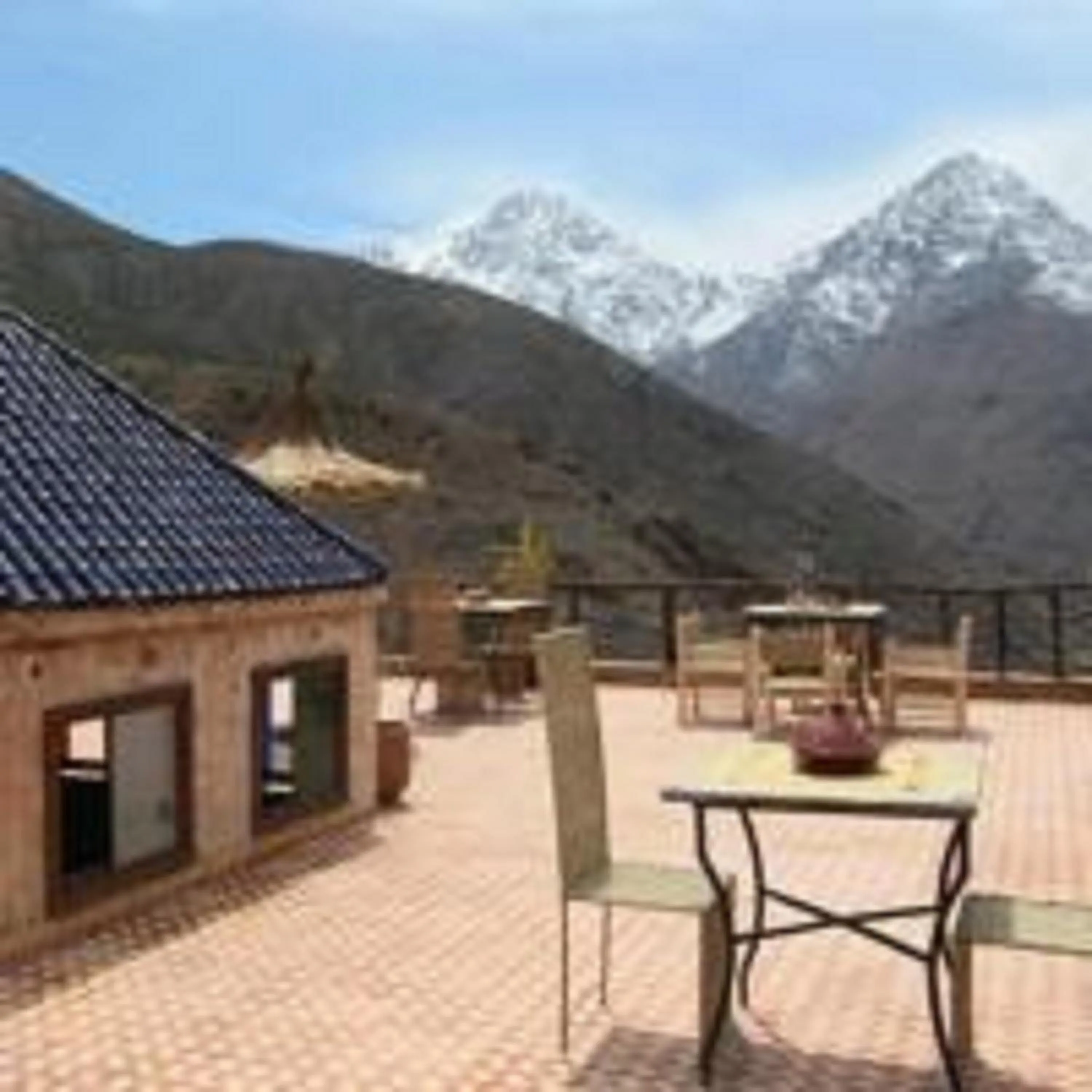 Balcony/Terrace in Imlil Lodge