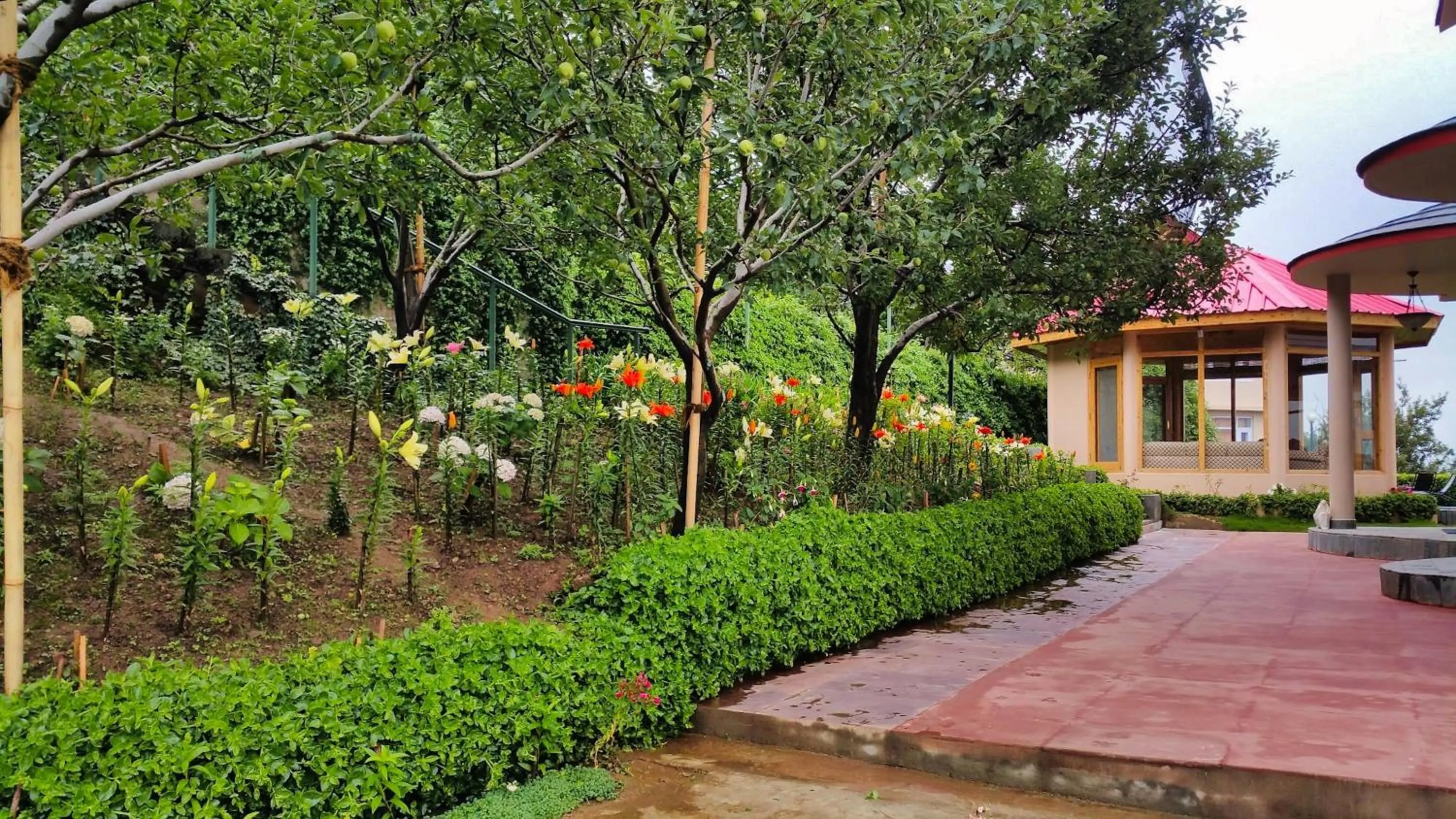Garden in Banjara Orchard Retreat Thanedar