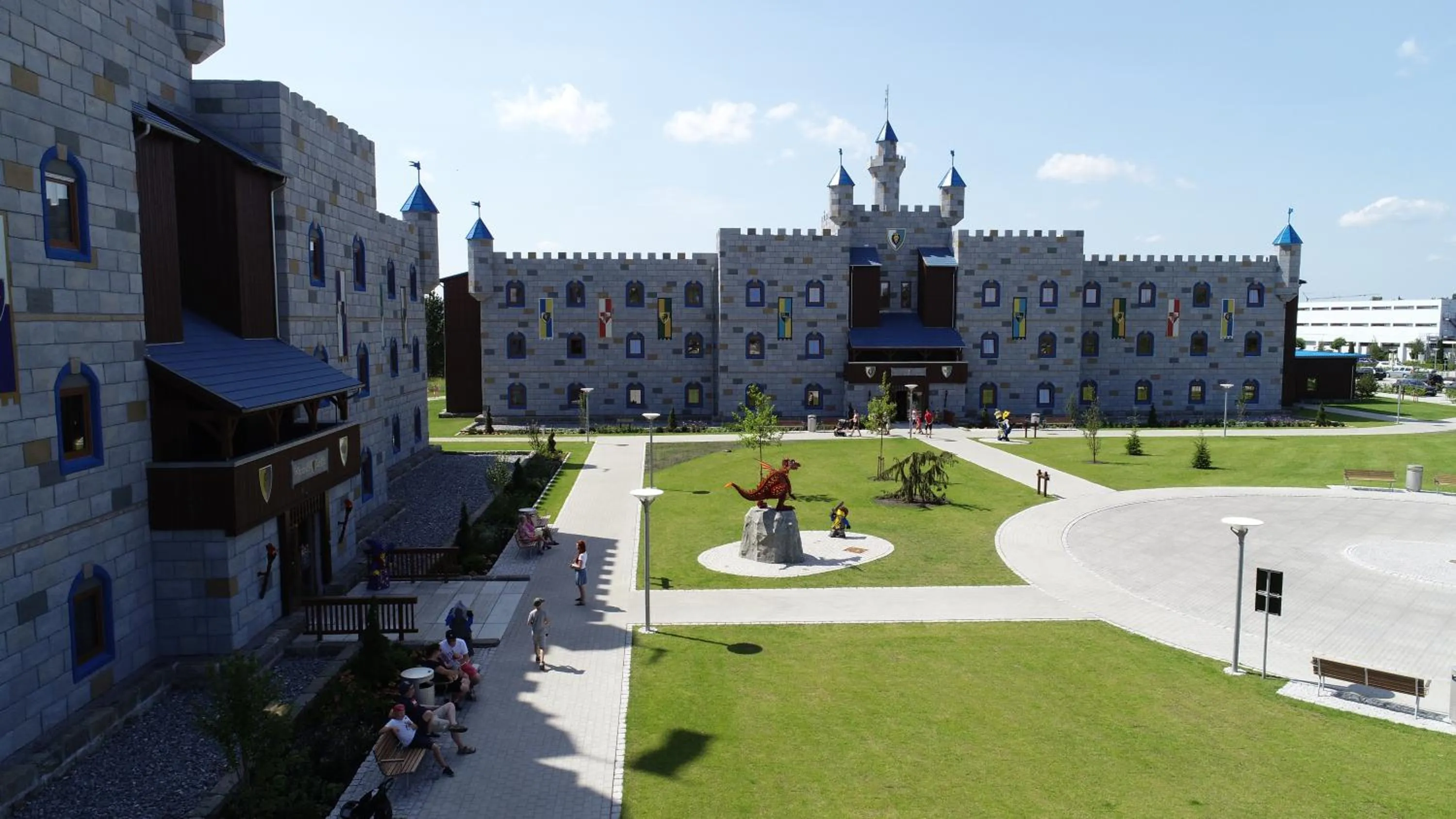 Garden view in LEGOLAND Castle Hotel