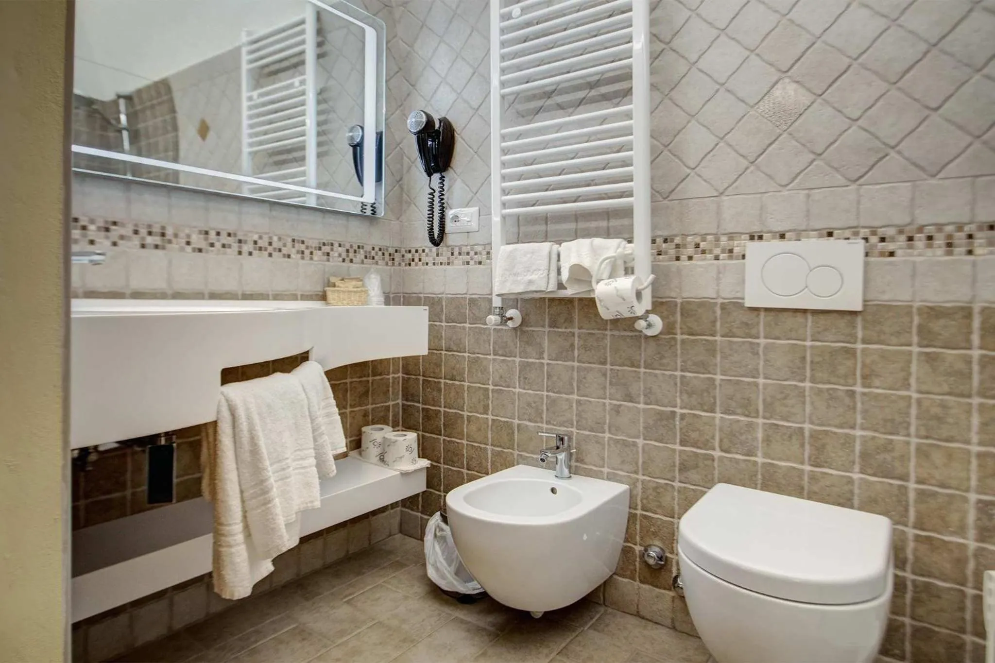 Bathroom in Hotel Residence Villa Rioddi