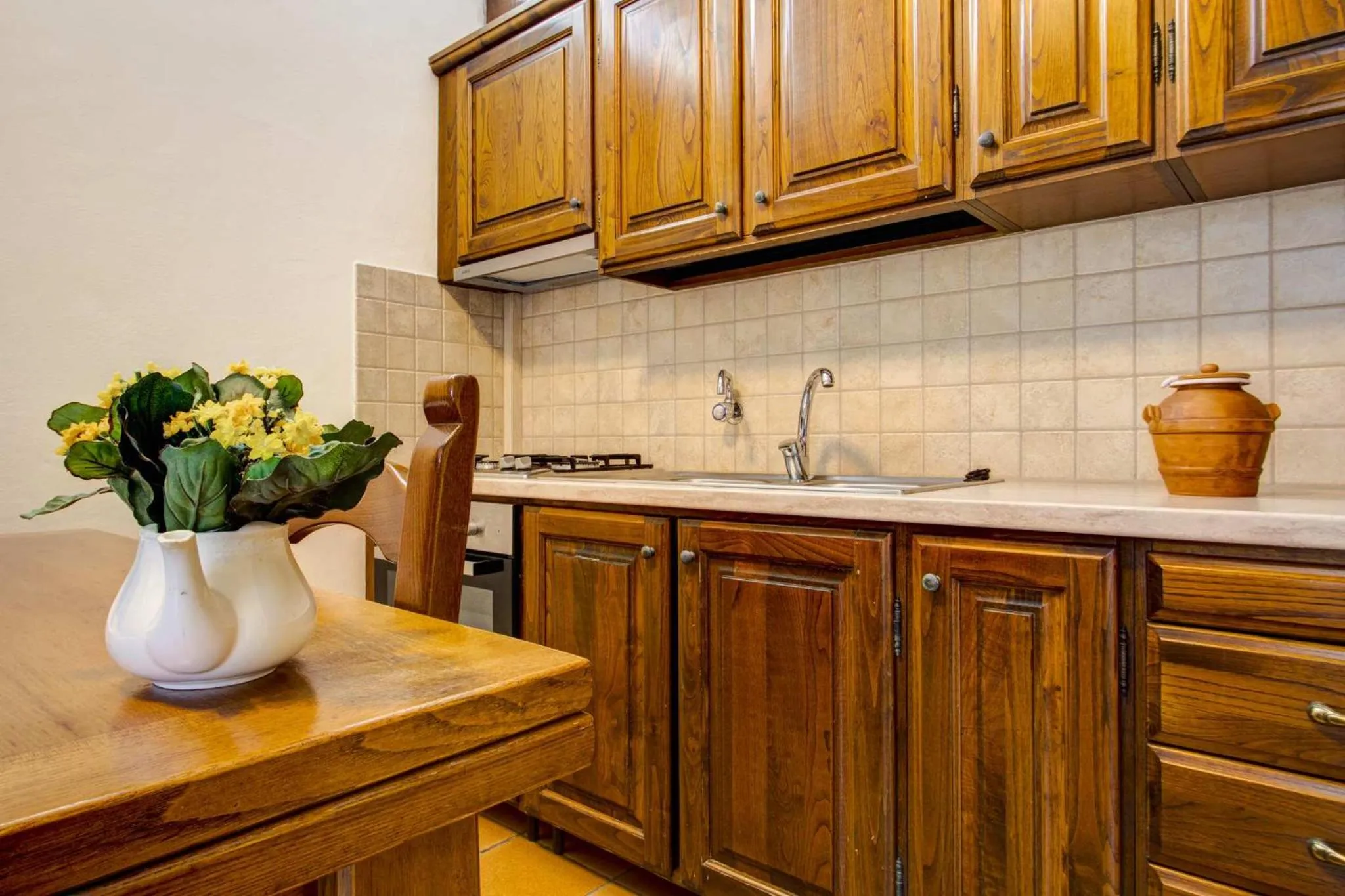 Kitchen or kitchenette in Hotel Residence Villa Rioddi