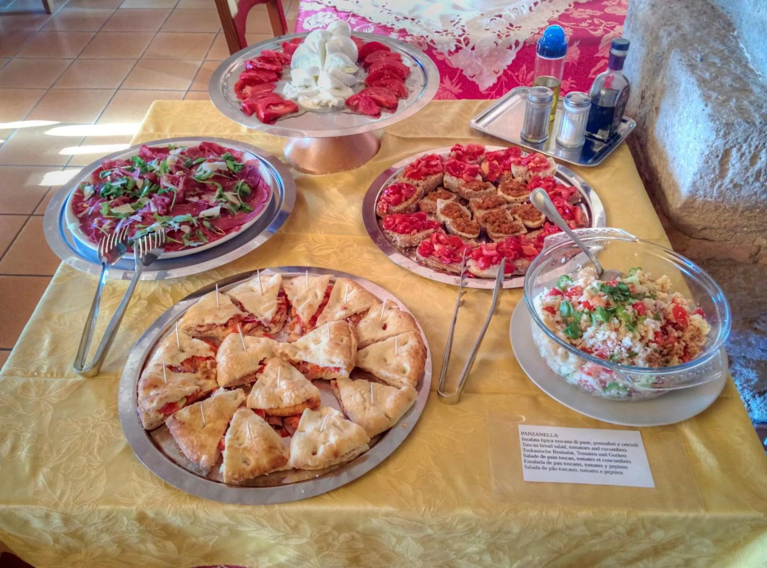 Buffet breakfast in Hotel Residence Villa Rioddi