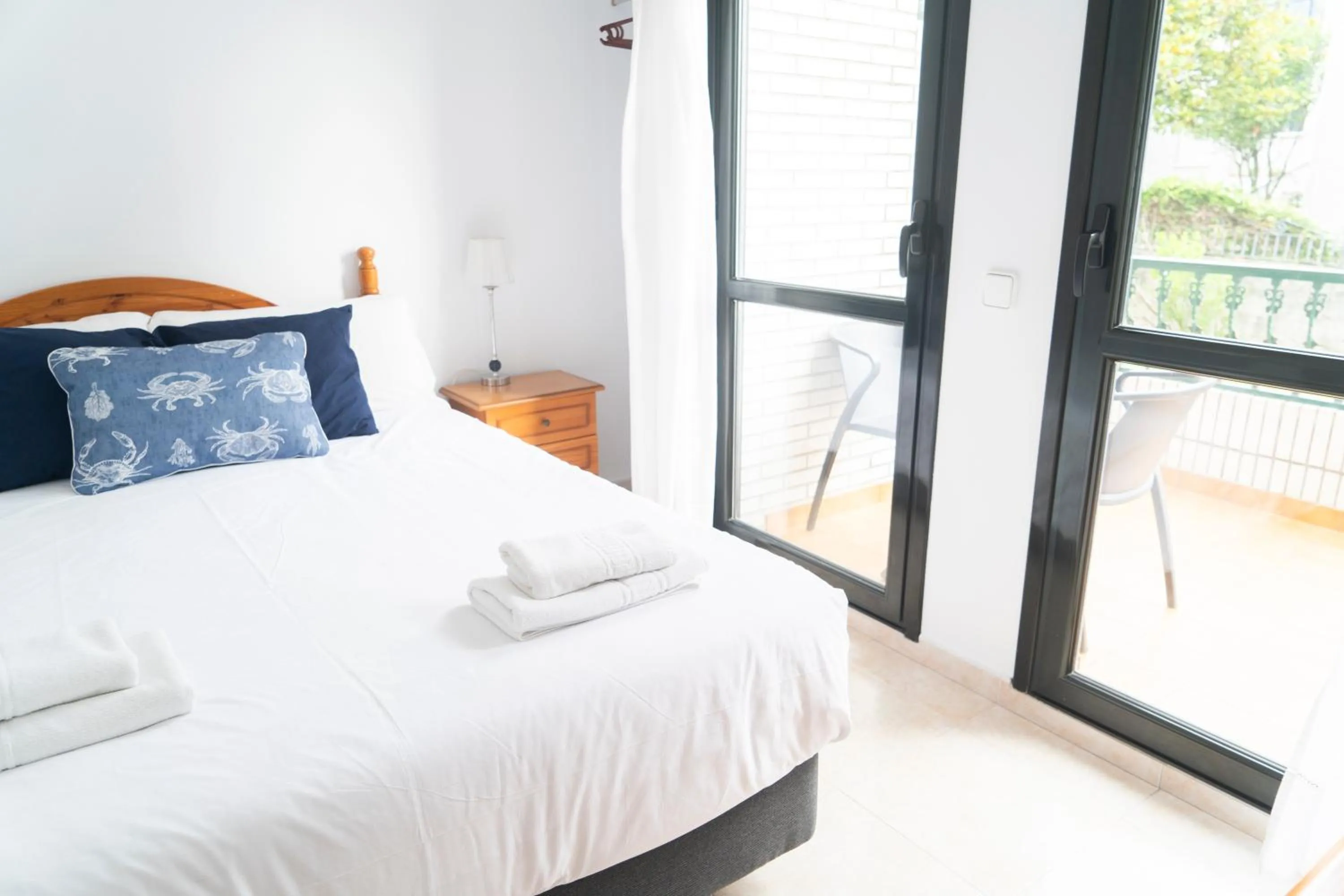 Decorative detail, Bed in Apartamentos Salceda