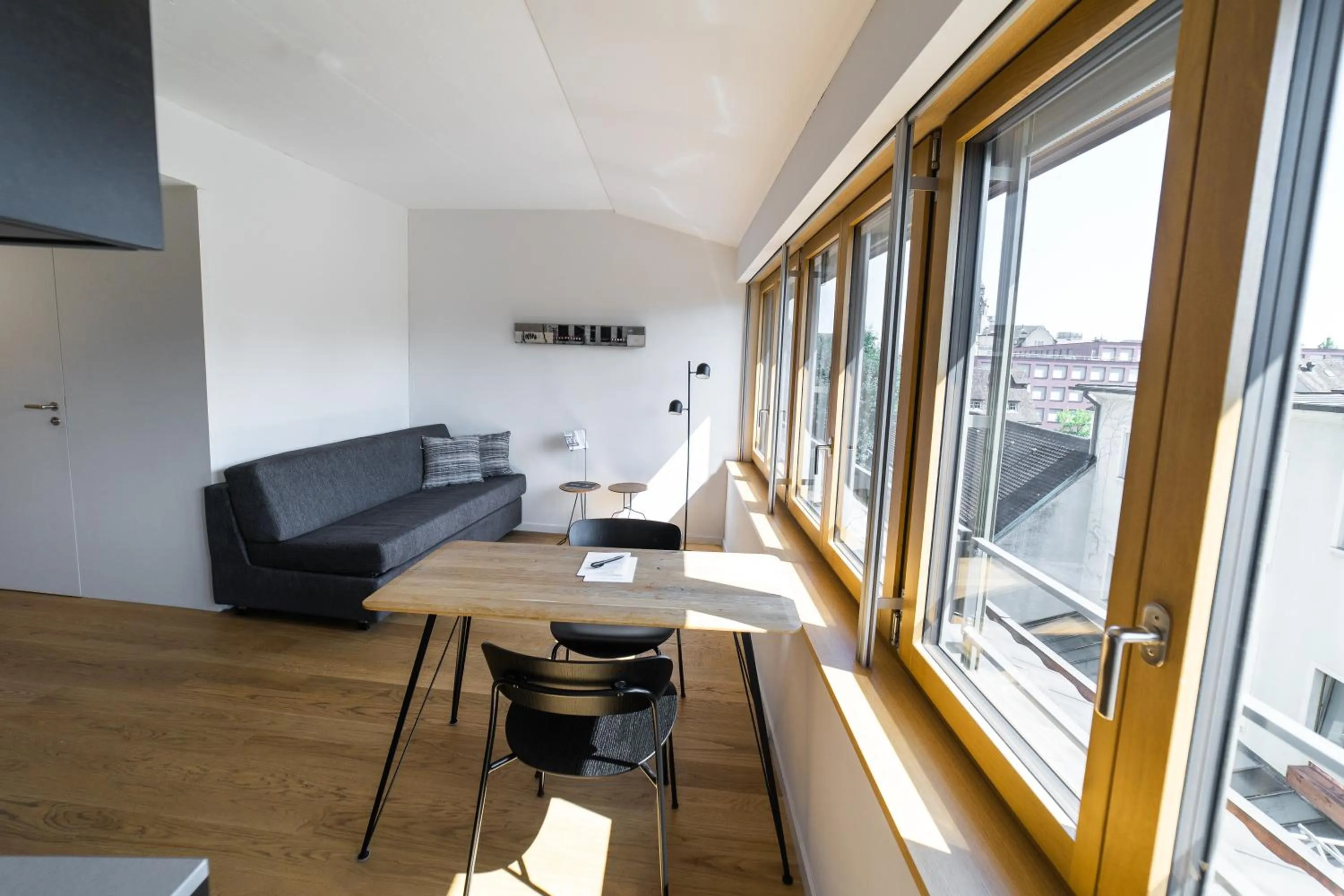 Living room in SET Hotel.Residence by Teufelhof Basel