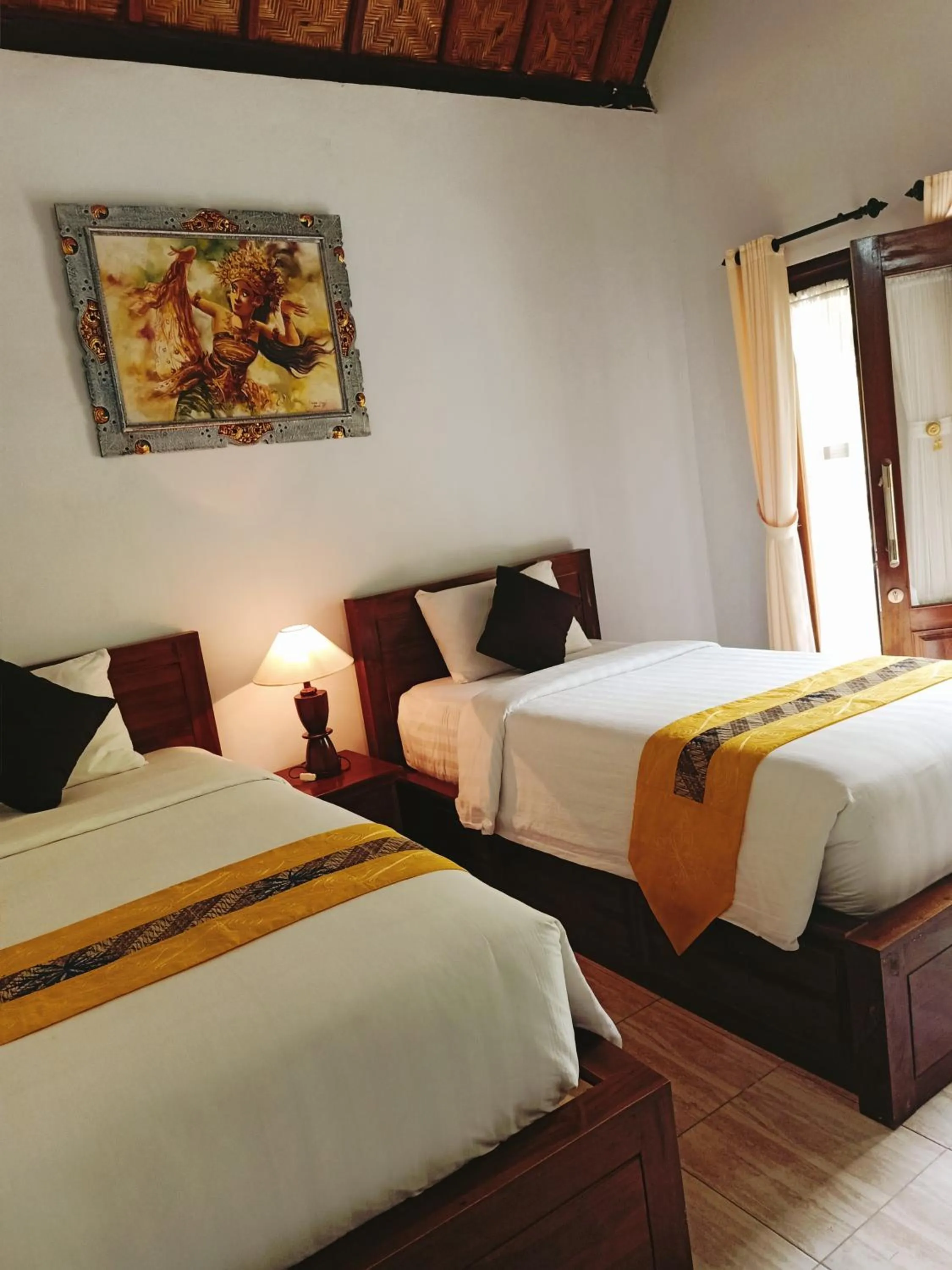 Bed in Exotic View Cottage