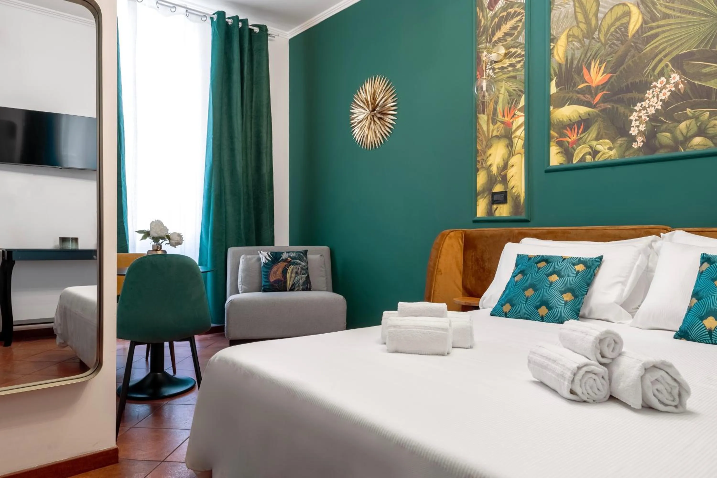 Bed in Colosseo Relais