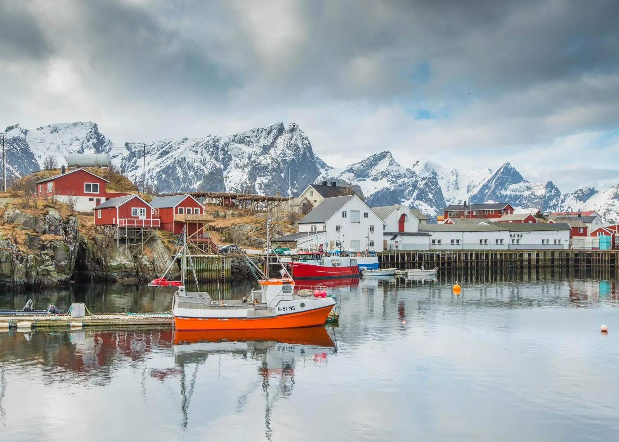 Facade/entrance in Eliassen Rorbuer