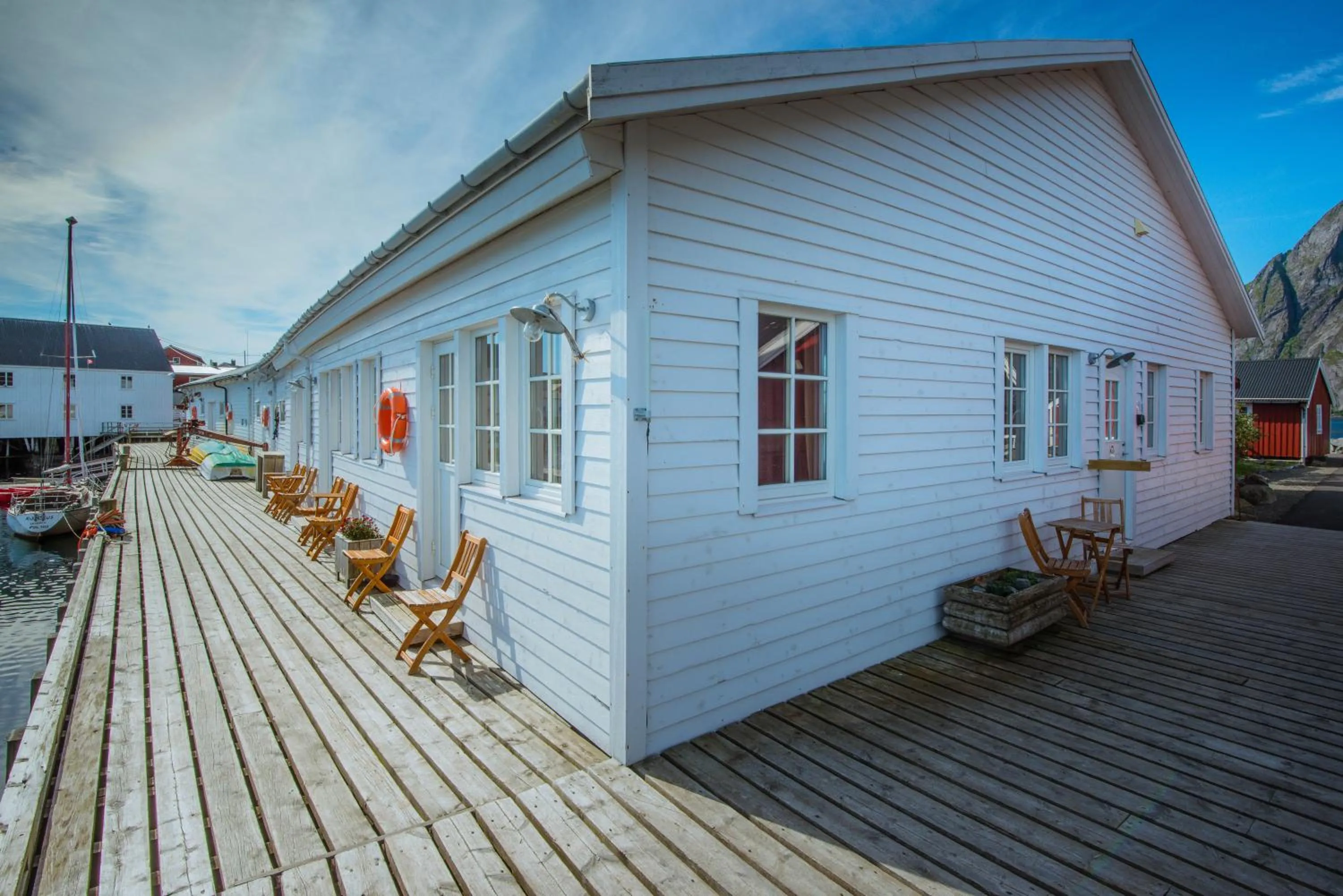 Facade/entrance in Eliassen Rorbuer