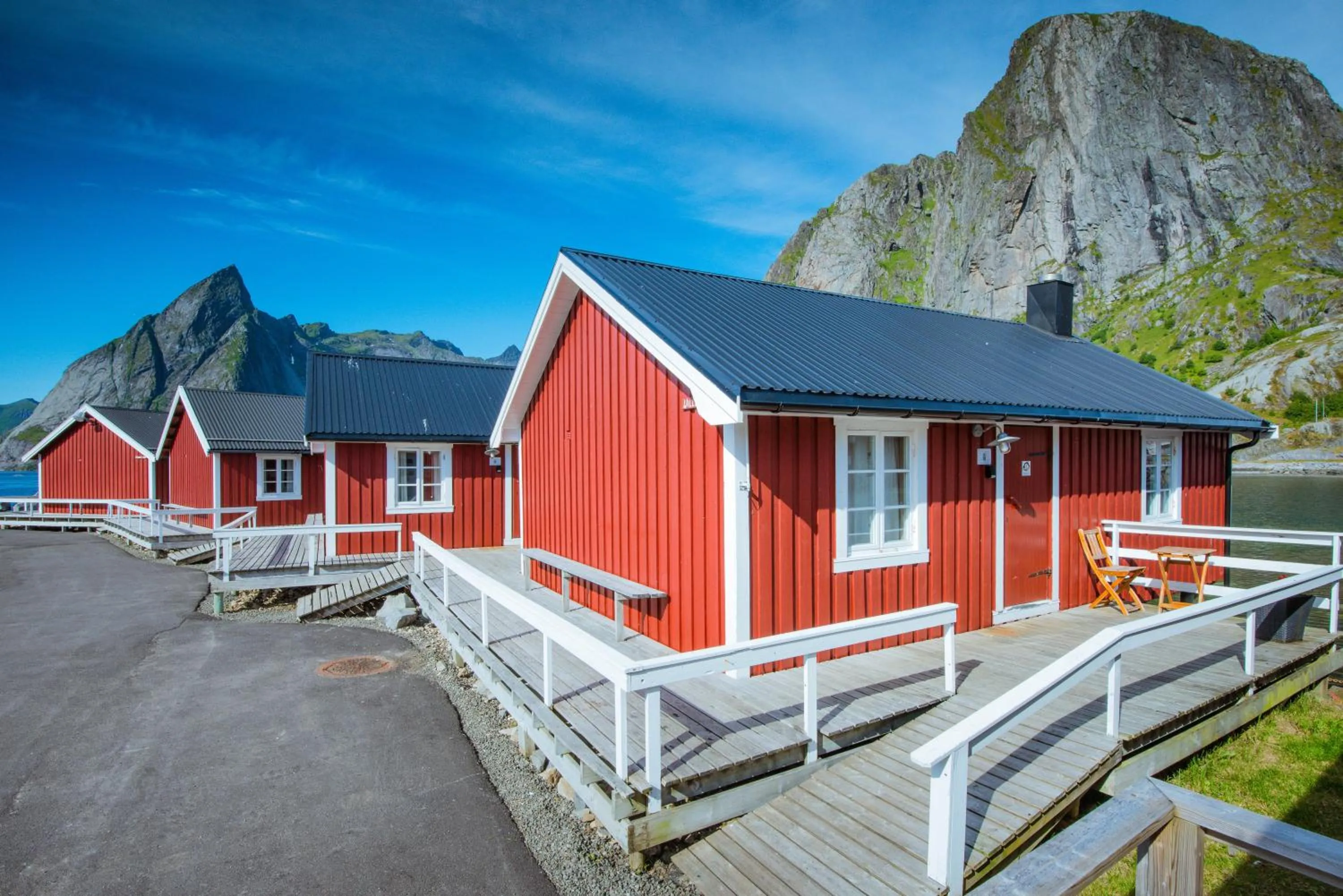 Facade/entrance in Eliassen Rorbuer