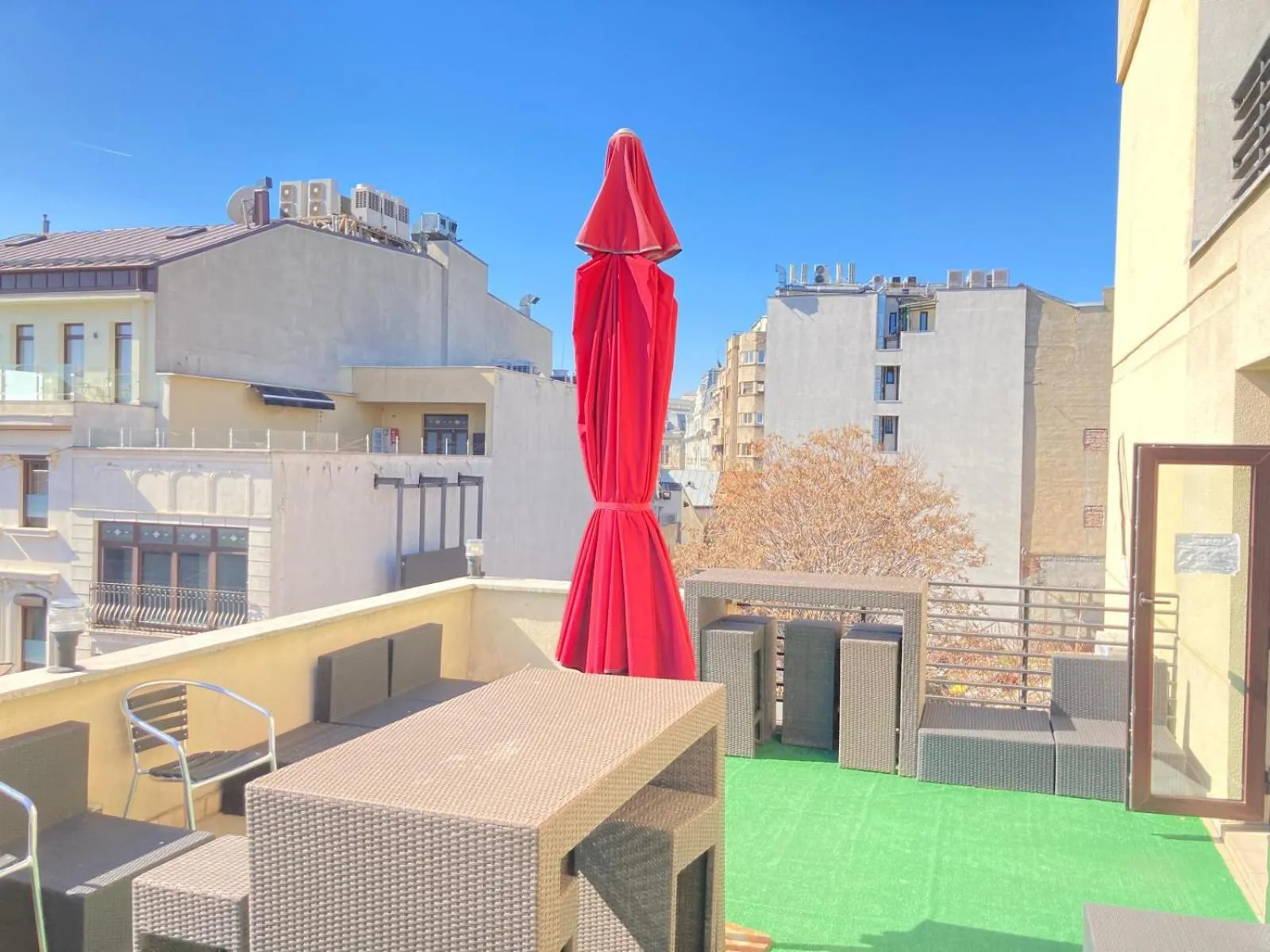 Balcony/Terrace in Tania-Frankfurt Hotel