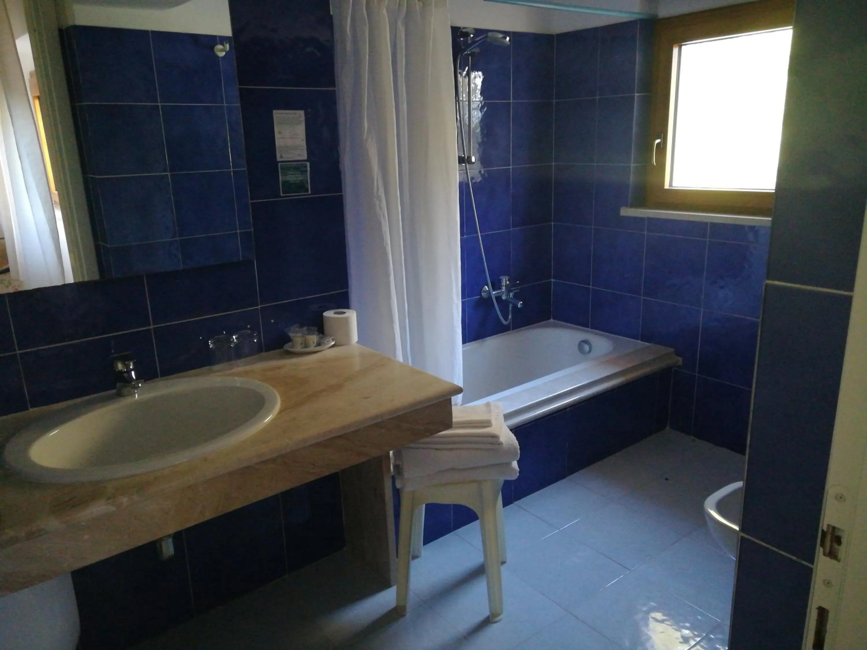 Shower in Hotel Villa Campana