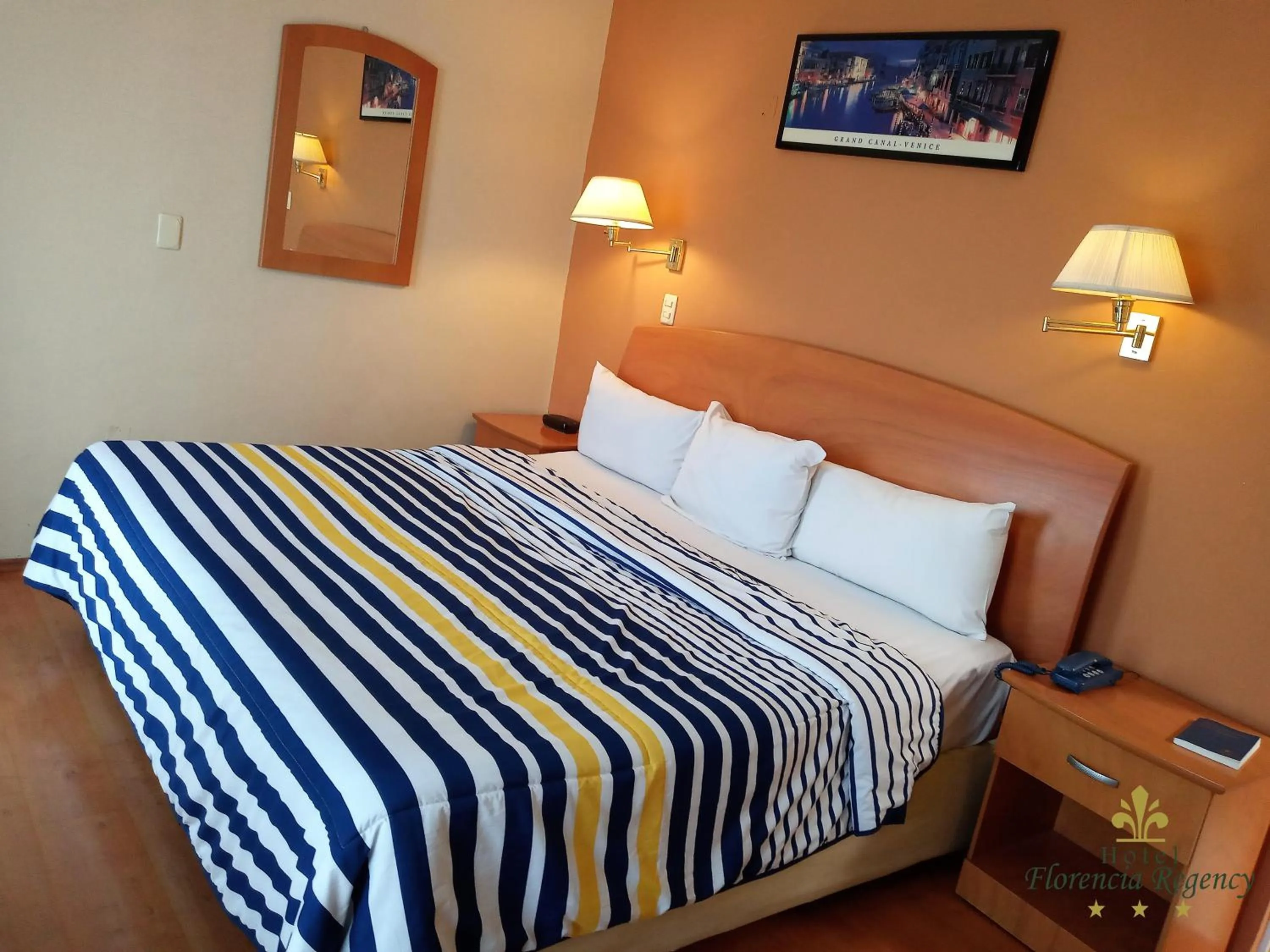 Bed in Hotel Florencia Regency