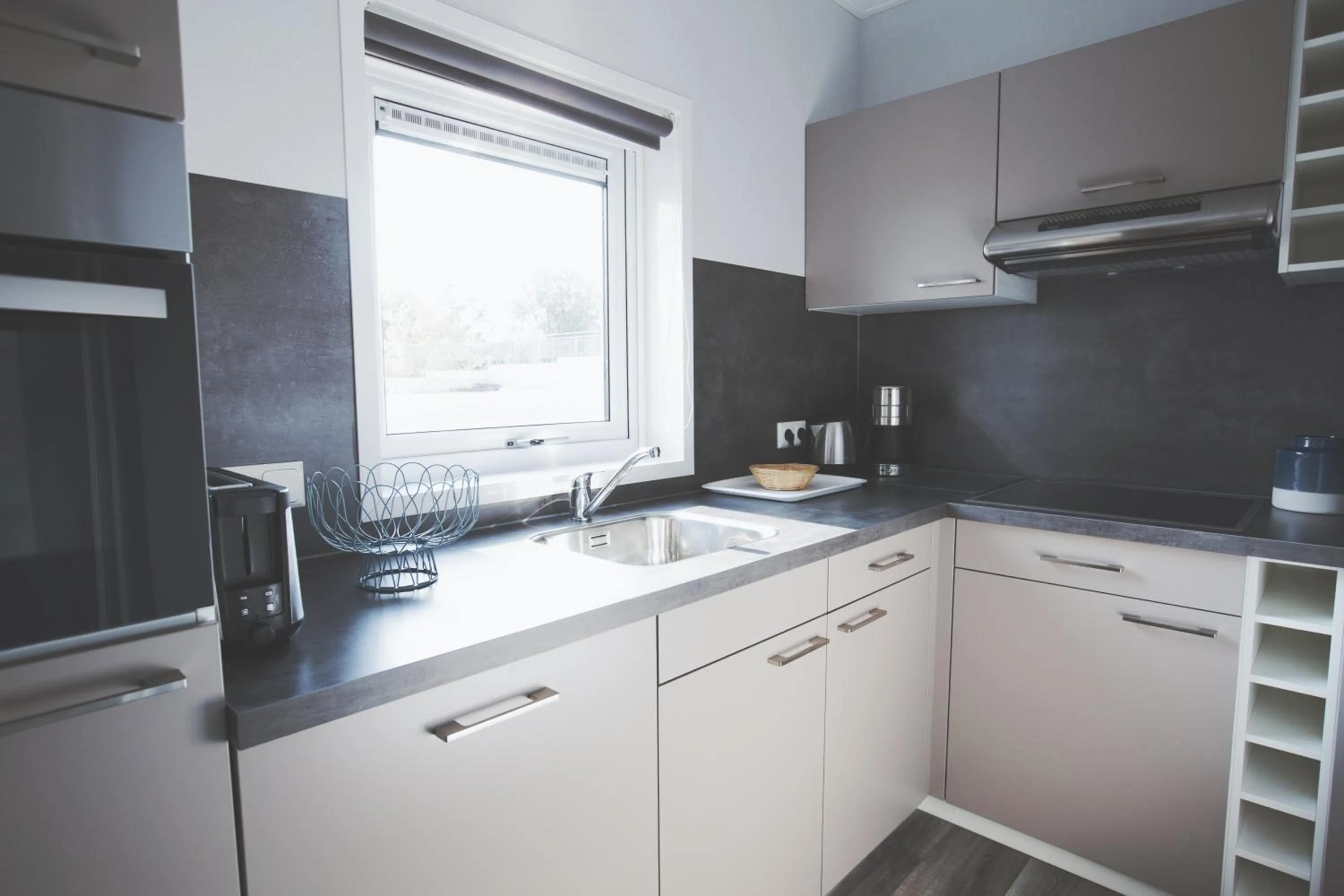 Kitchen or kitchenette in Lodgepark Goitzsche GmbH