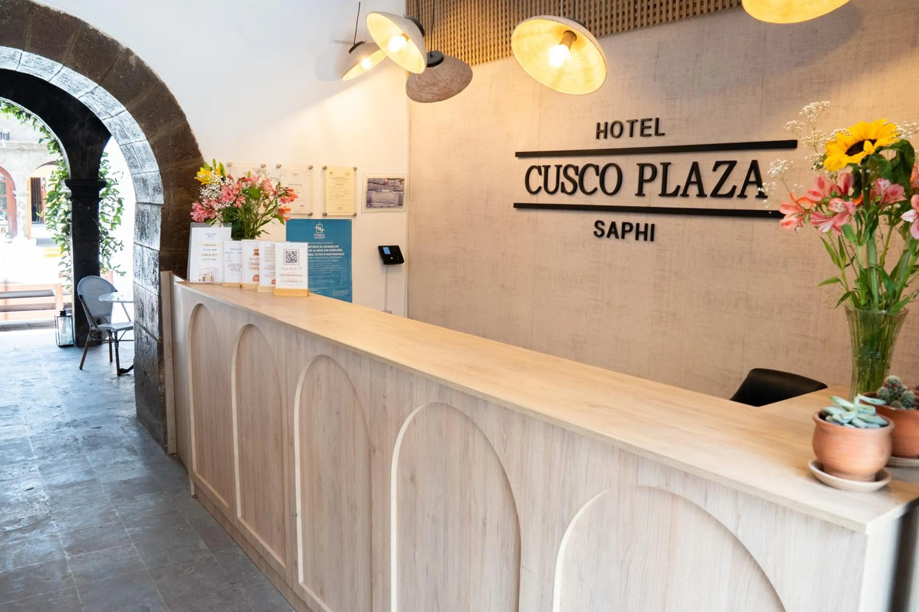 Lobby or reception in Hotel Cusco Plaza Saphi
