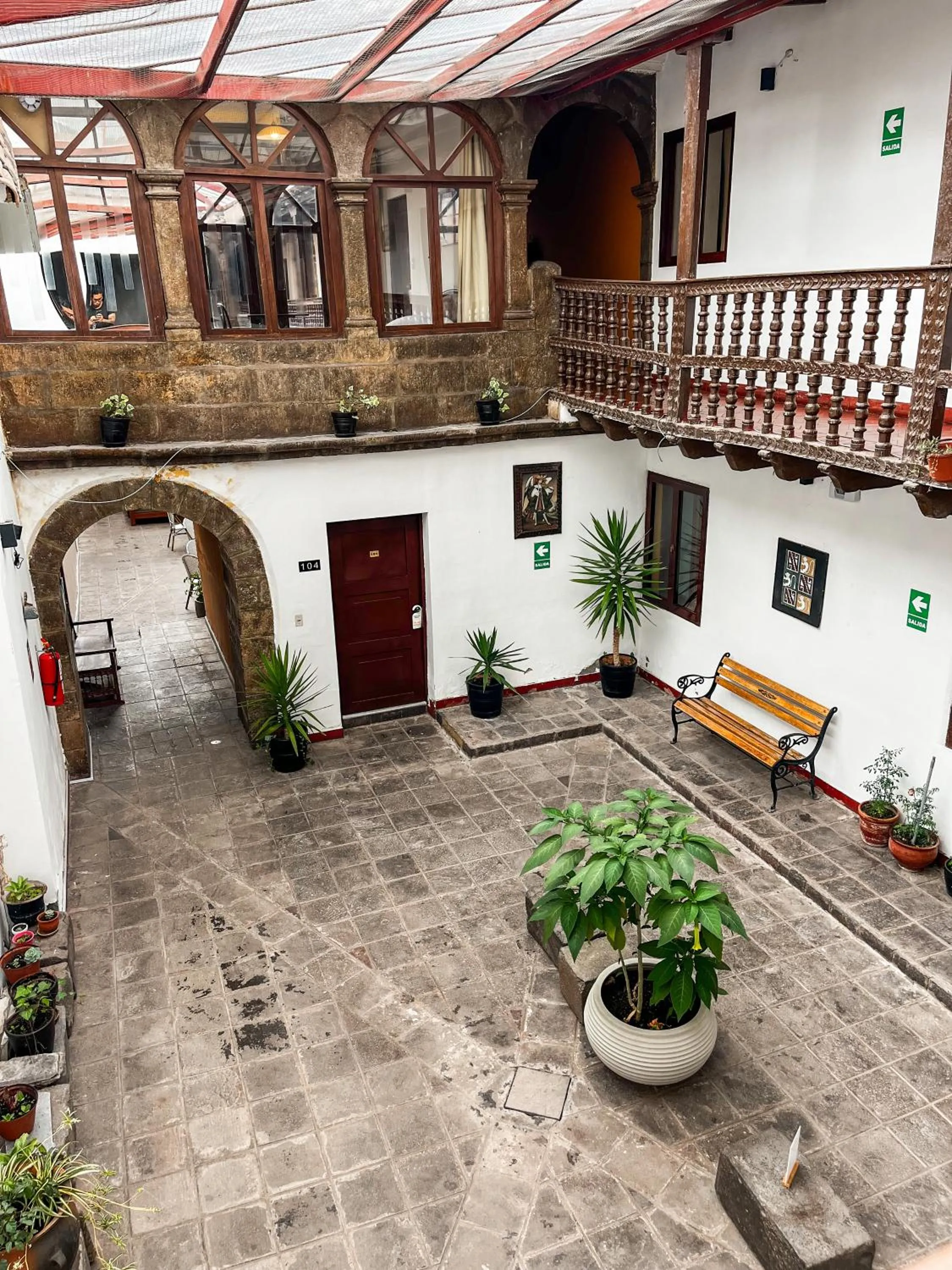 Patio in Hotel Cusco Plaza Saphi