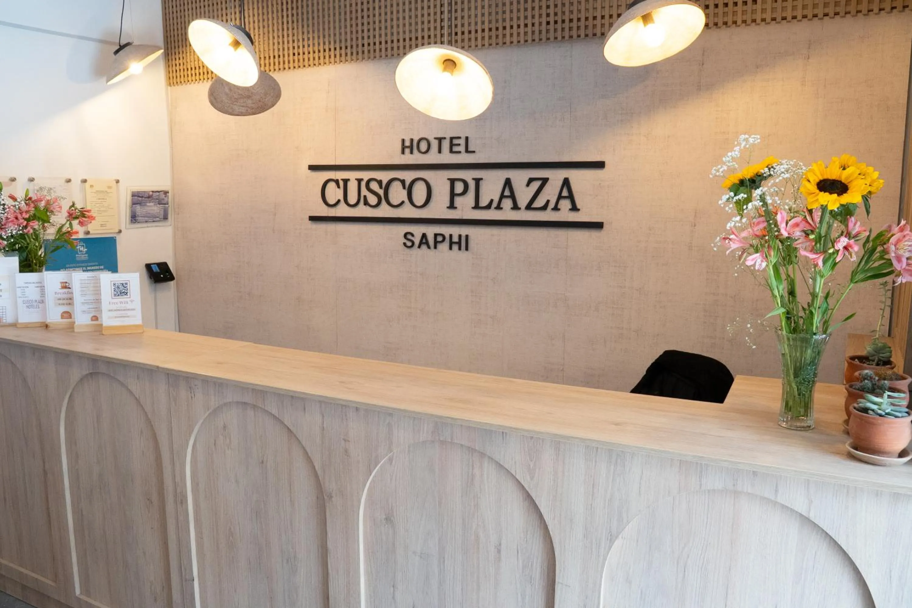 Lobby or reception in Hotel Cusco Plaza Saphi