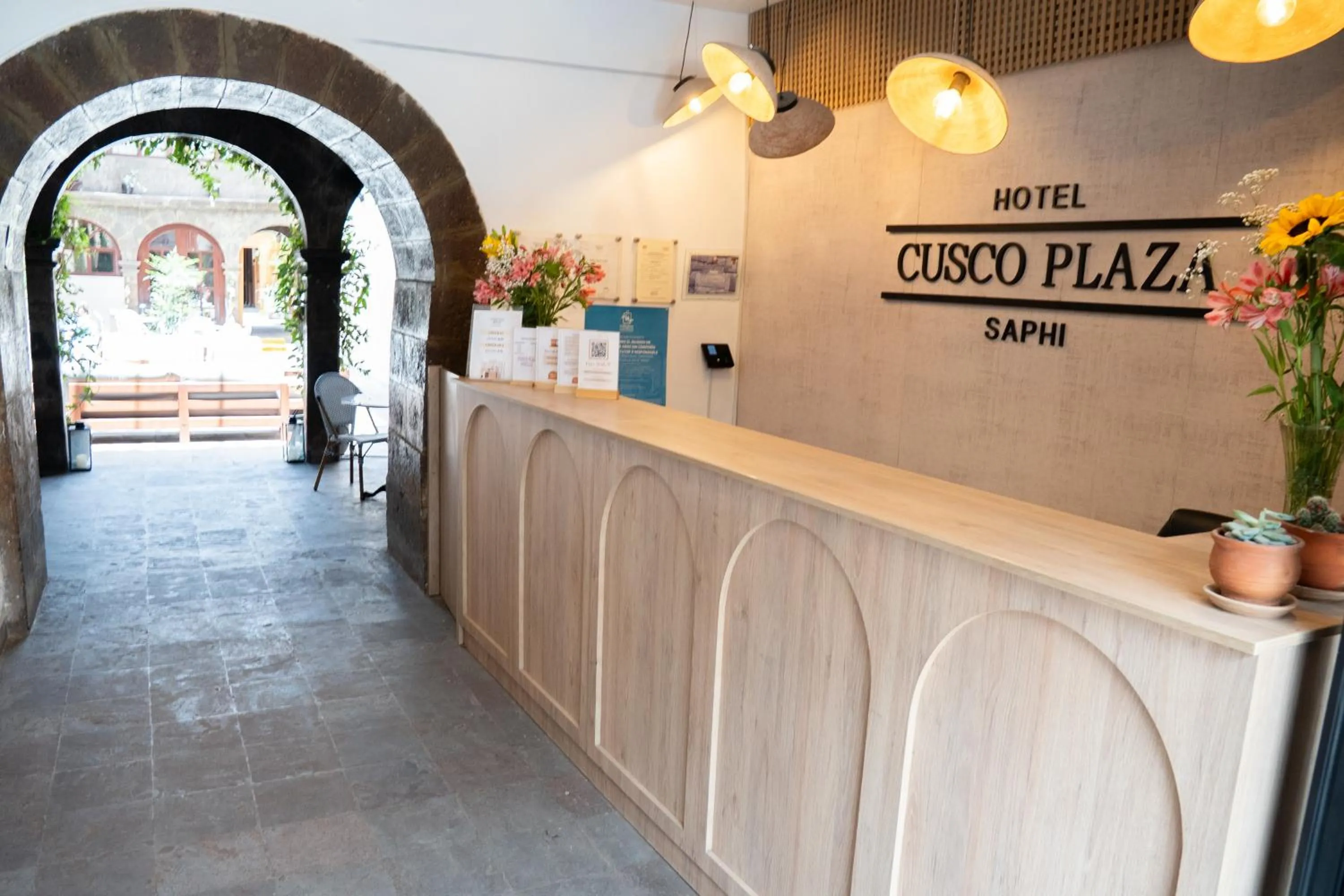 Lobby or reception in Hotel Cusco Plaza Saphi