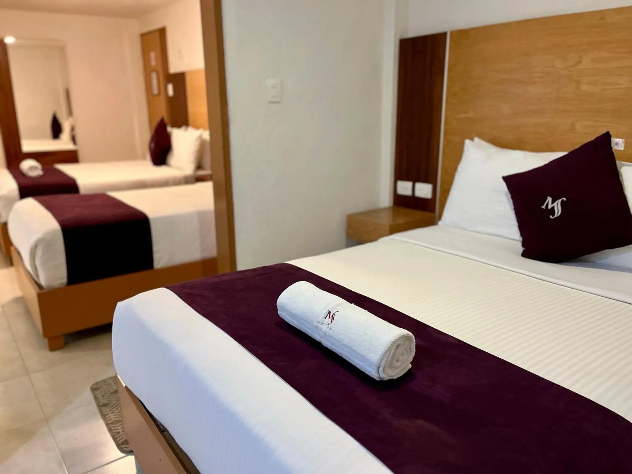 Bed in Hotel Posada Maria Sofia