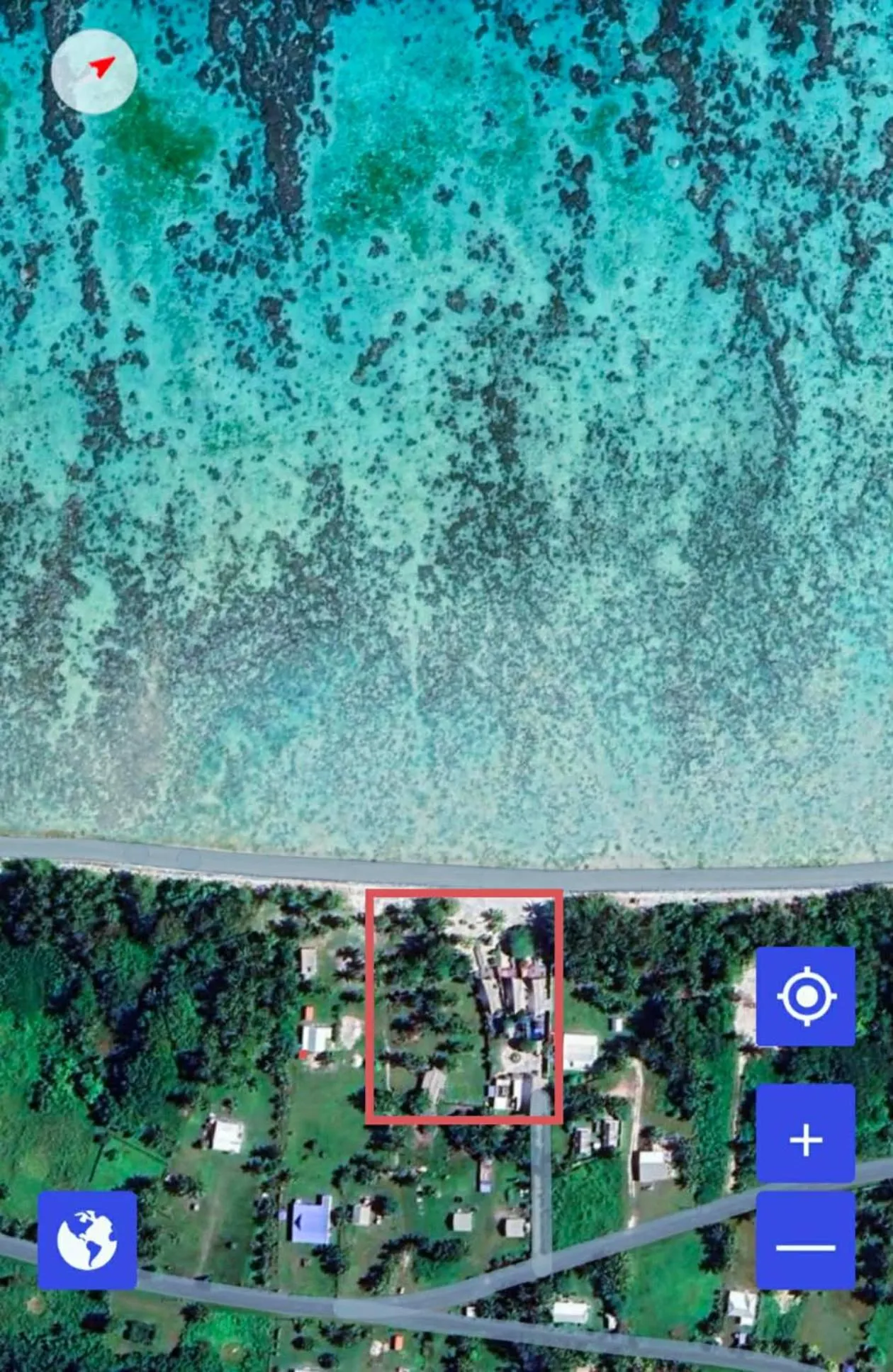 Bird's eye view in Aitutaki Escape