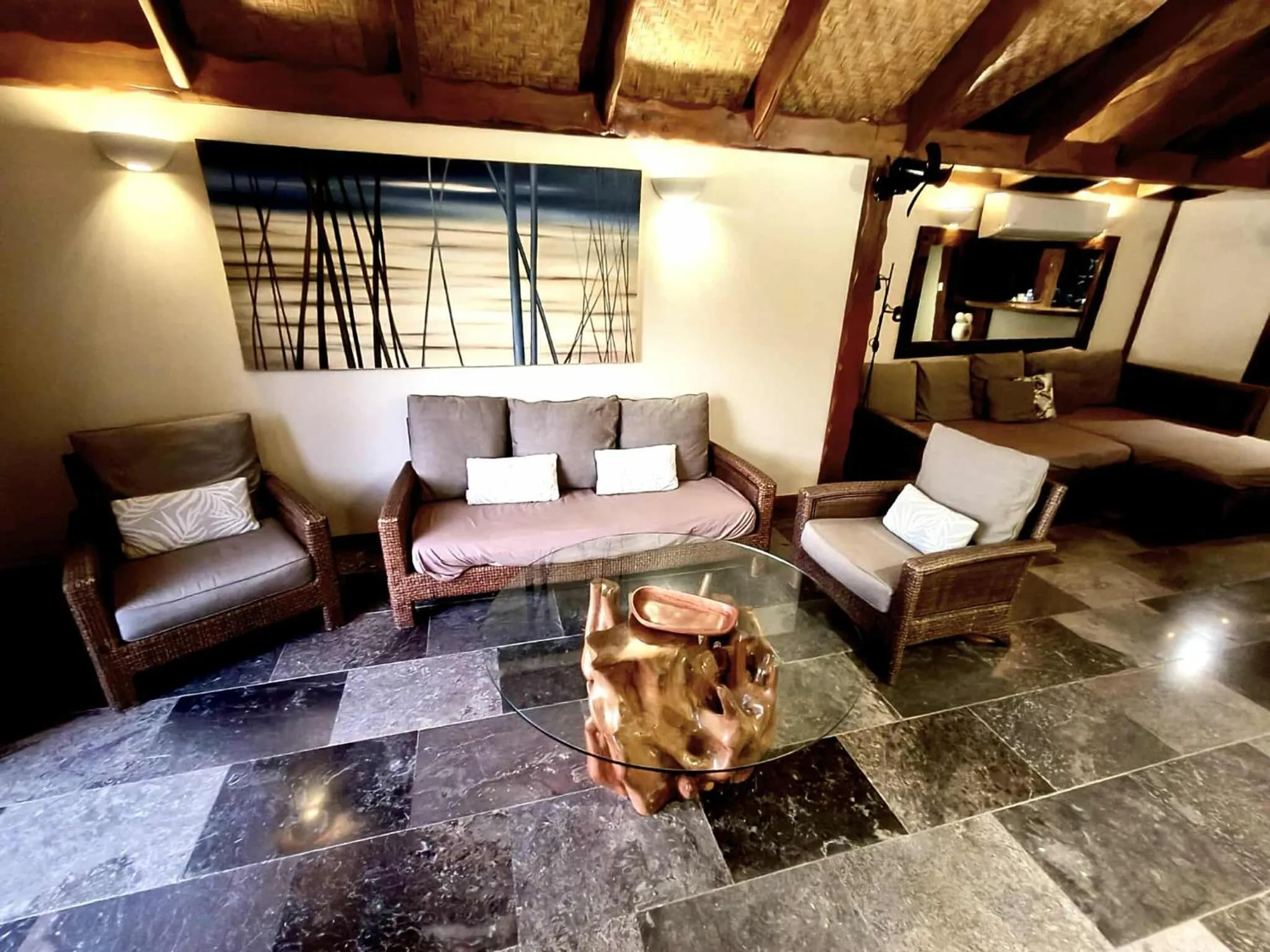 Living room in Aitutaki Escape