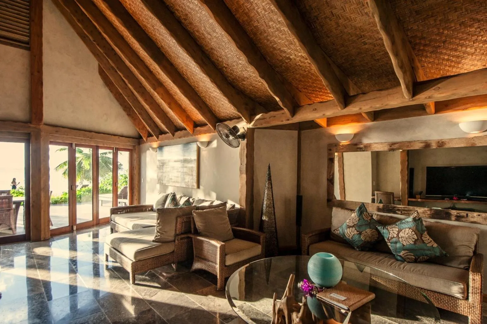 Living room in Aitutaki Escape