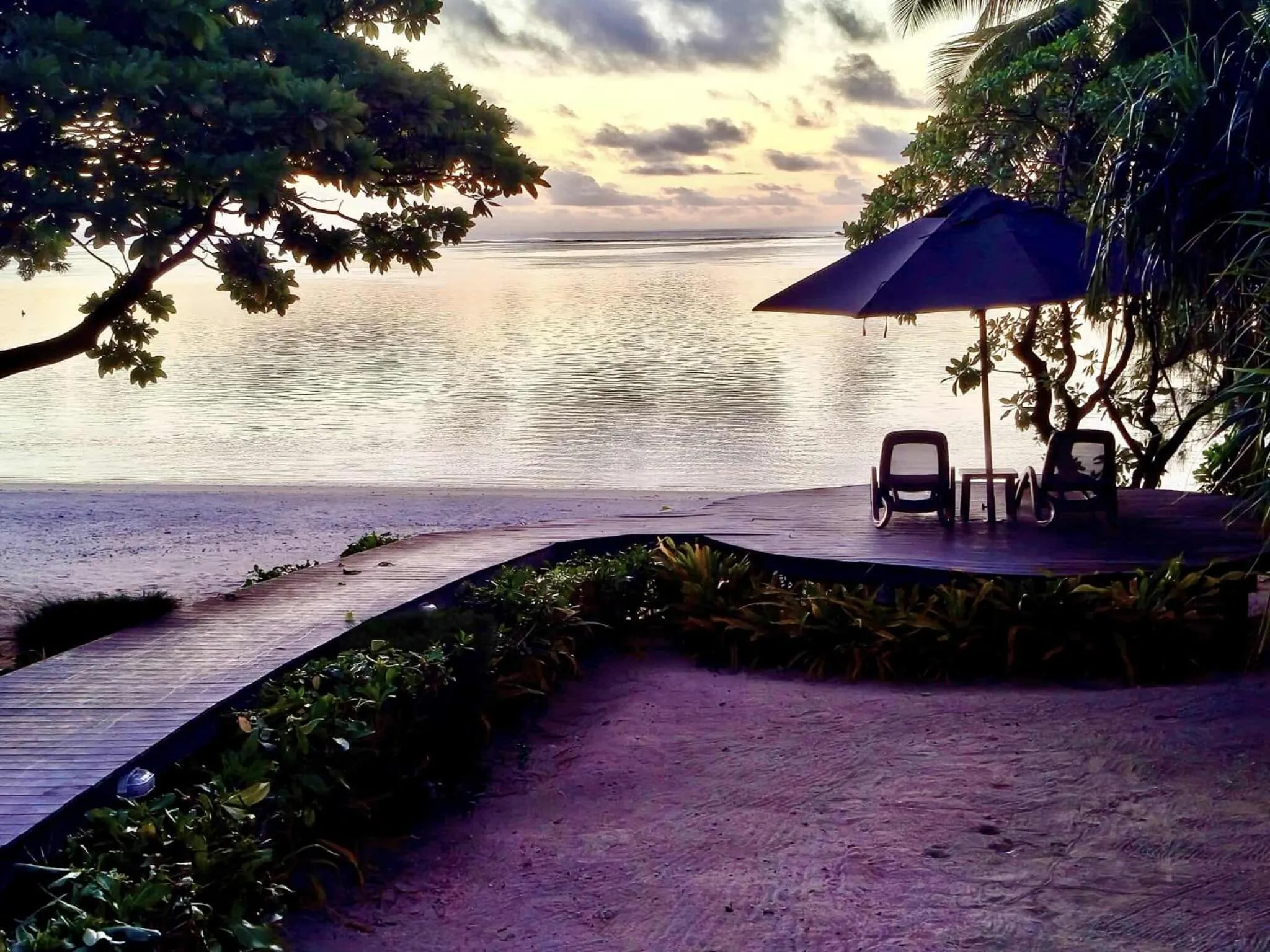 Natural landscape in Aitutaki Escape