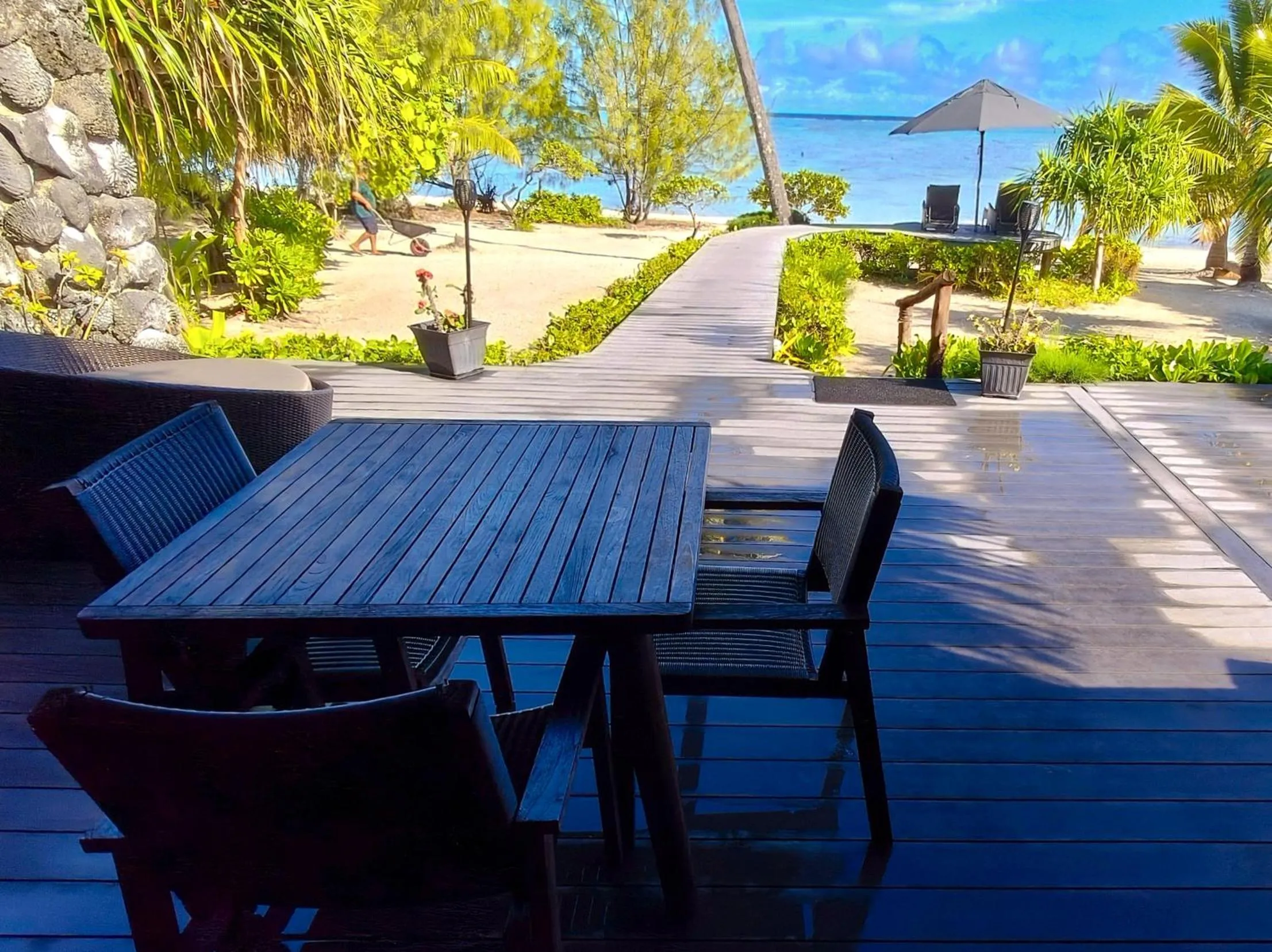 Natural landscape in Aitutaki Escape