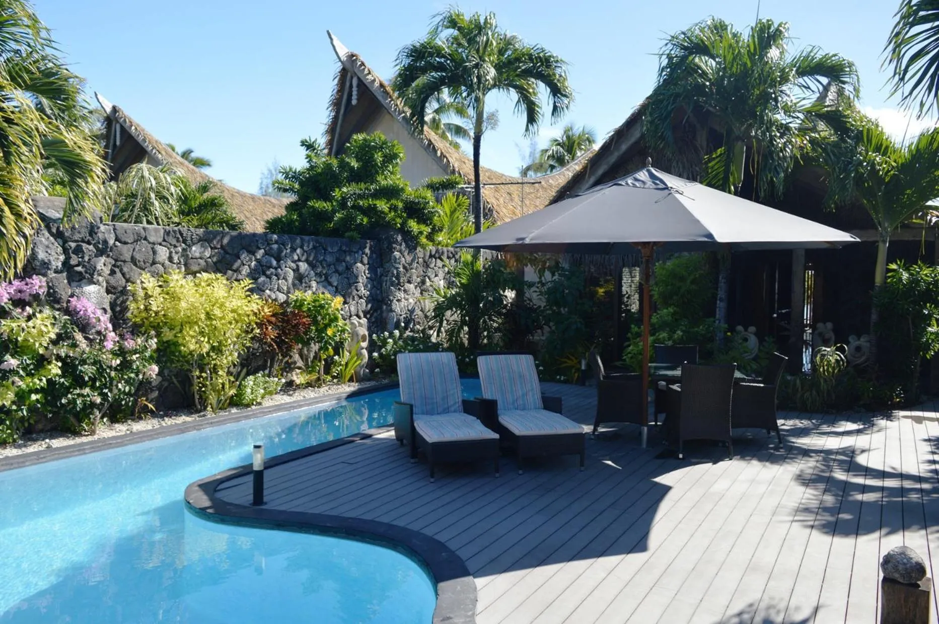 Patio in Aitutaki Escape