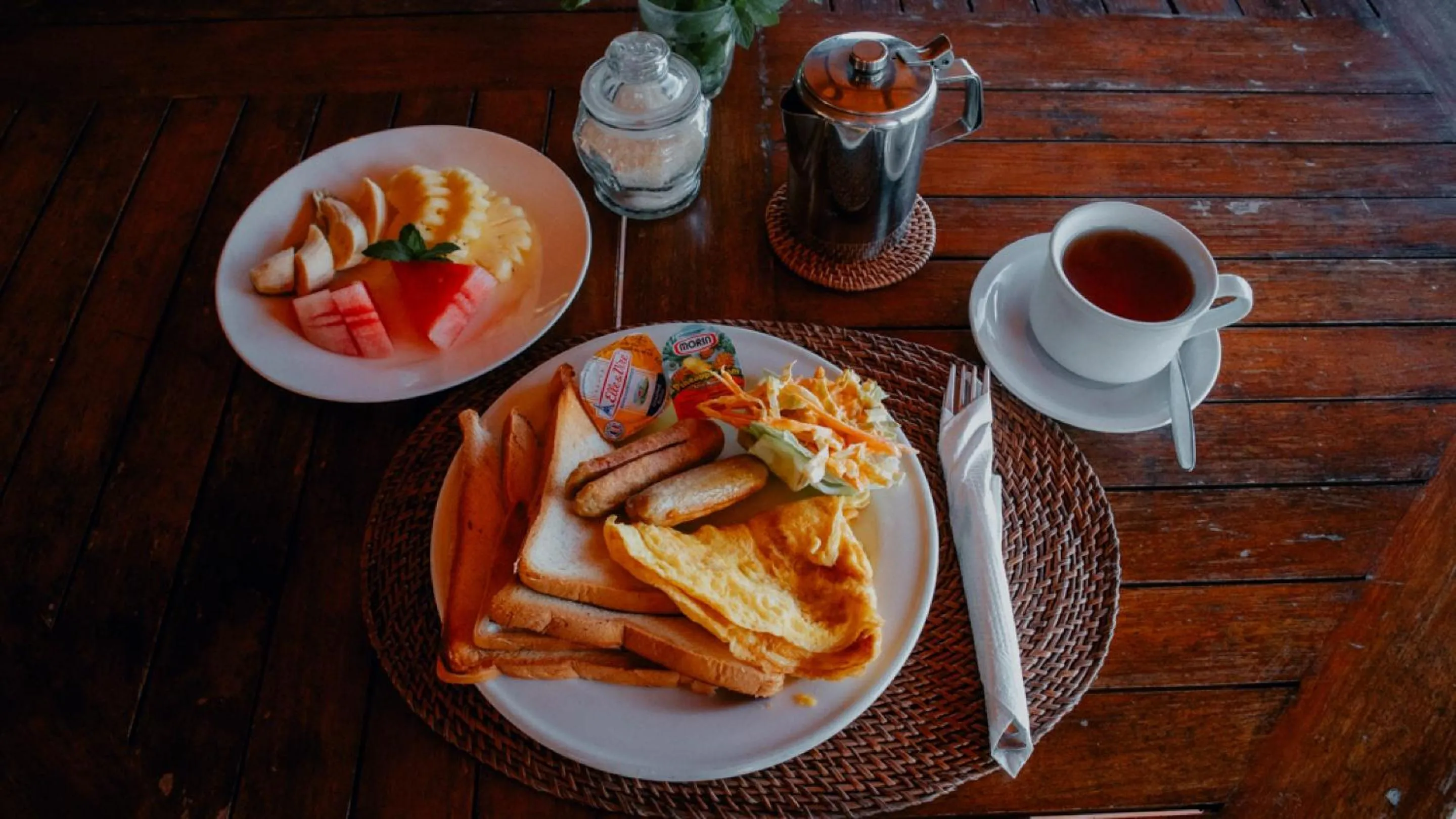 American breakfast in Puri Sunny Munduk , North Bali