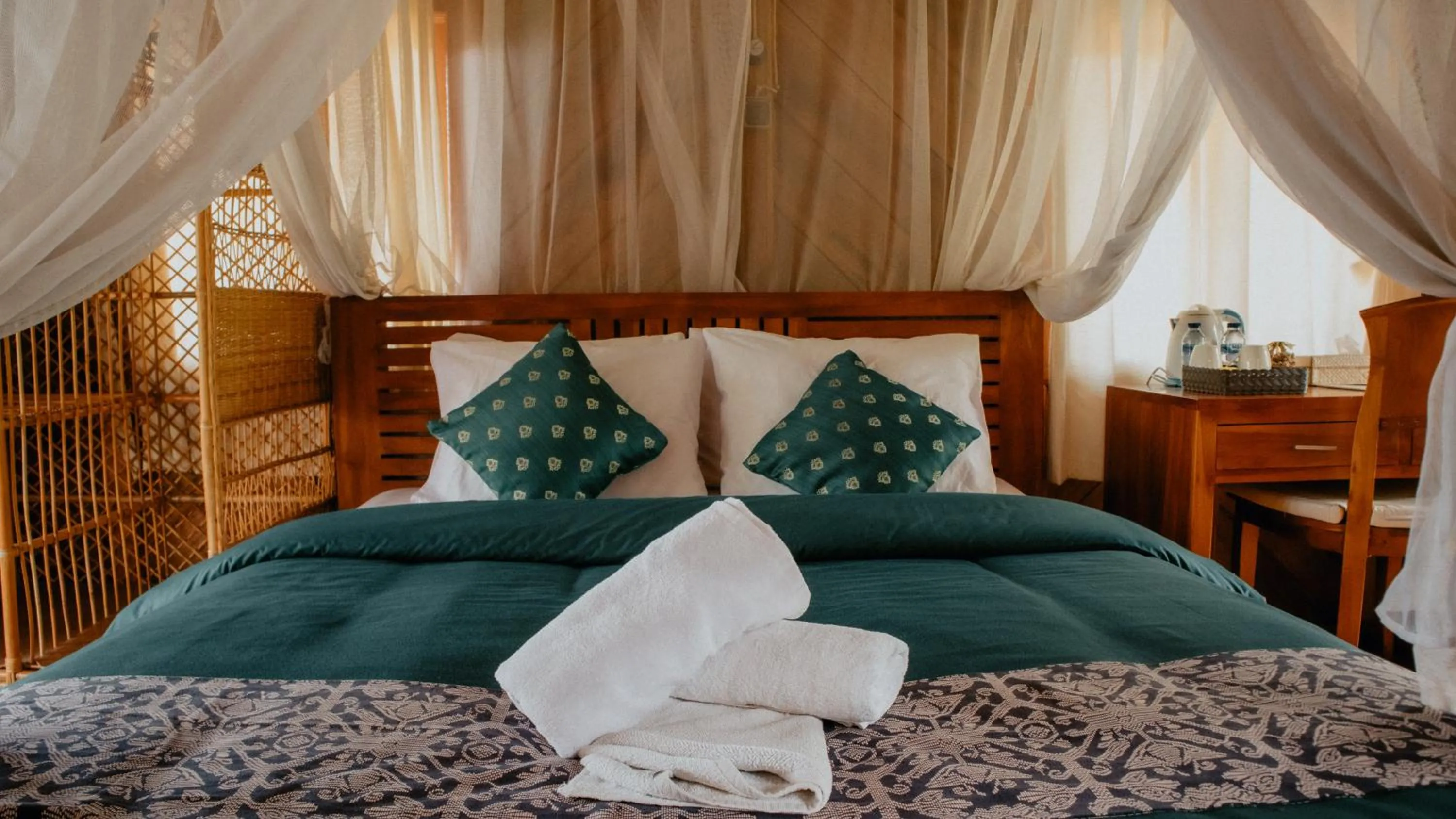 Bed in Puri Sunny Munduk , North Bali