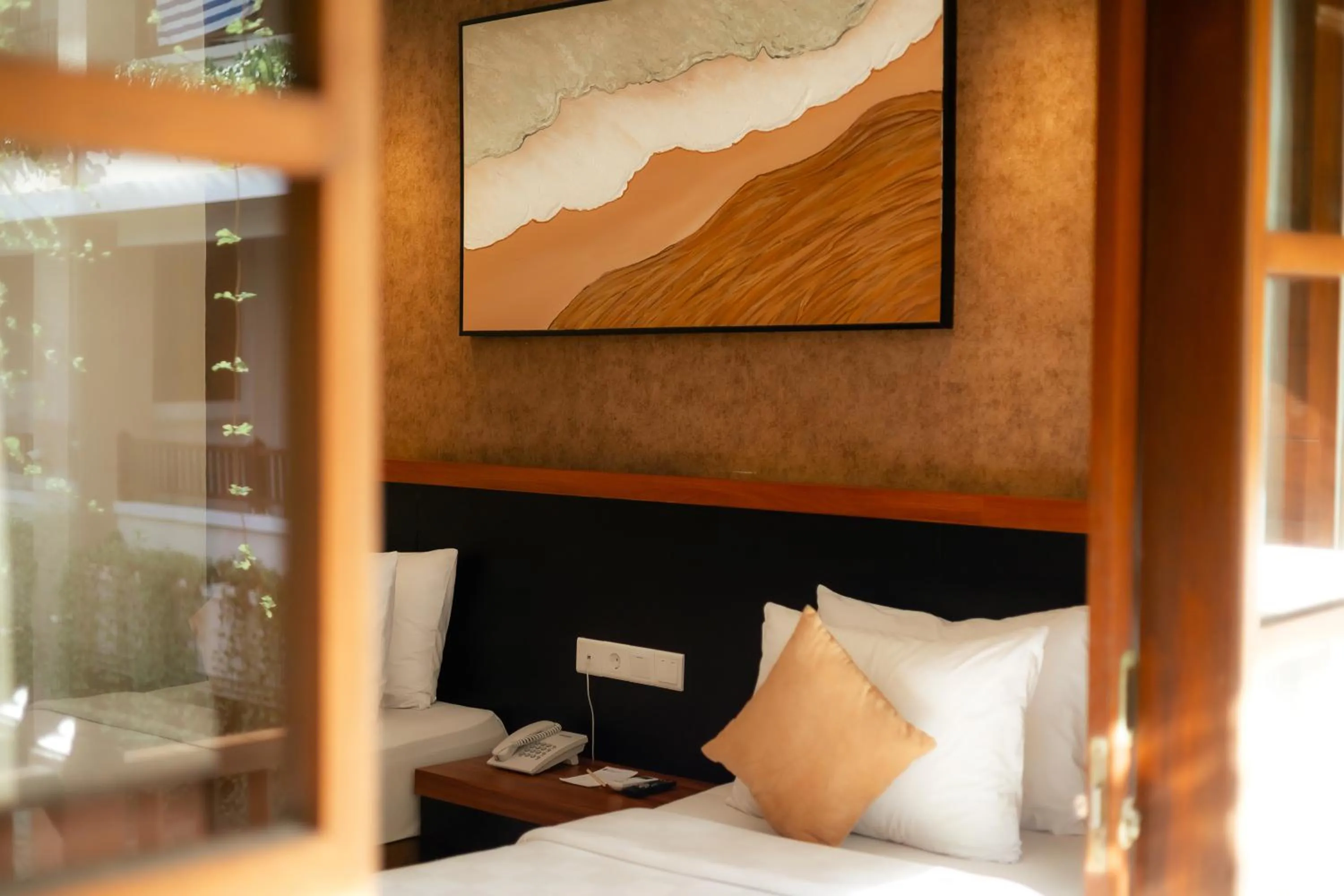 View (from property/room), Bed in Fourteen Roses Beach Hotel