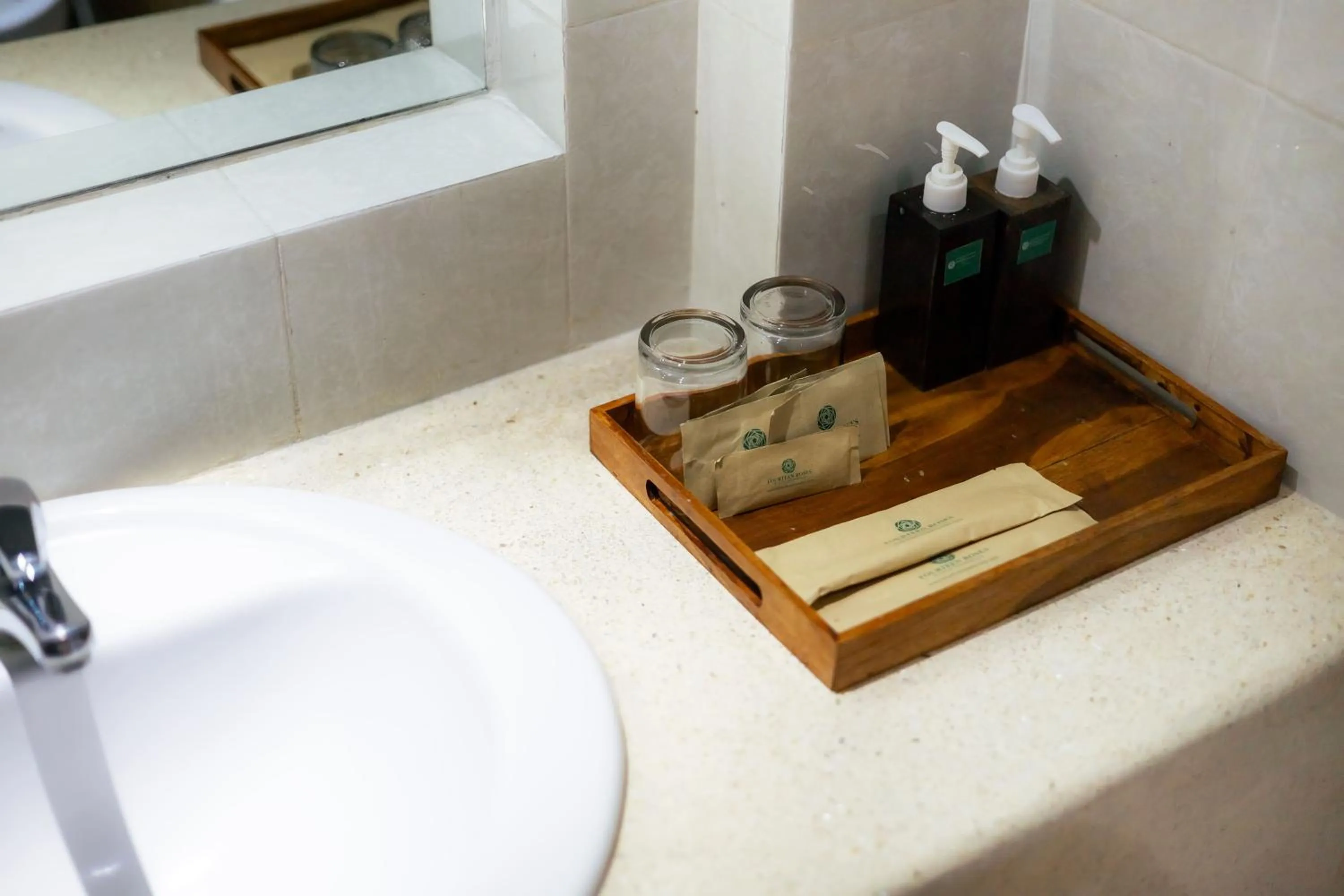 Bathroom in Fourteen Roses Beach Hotel