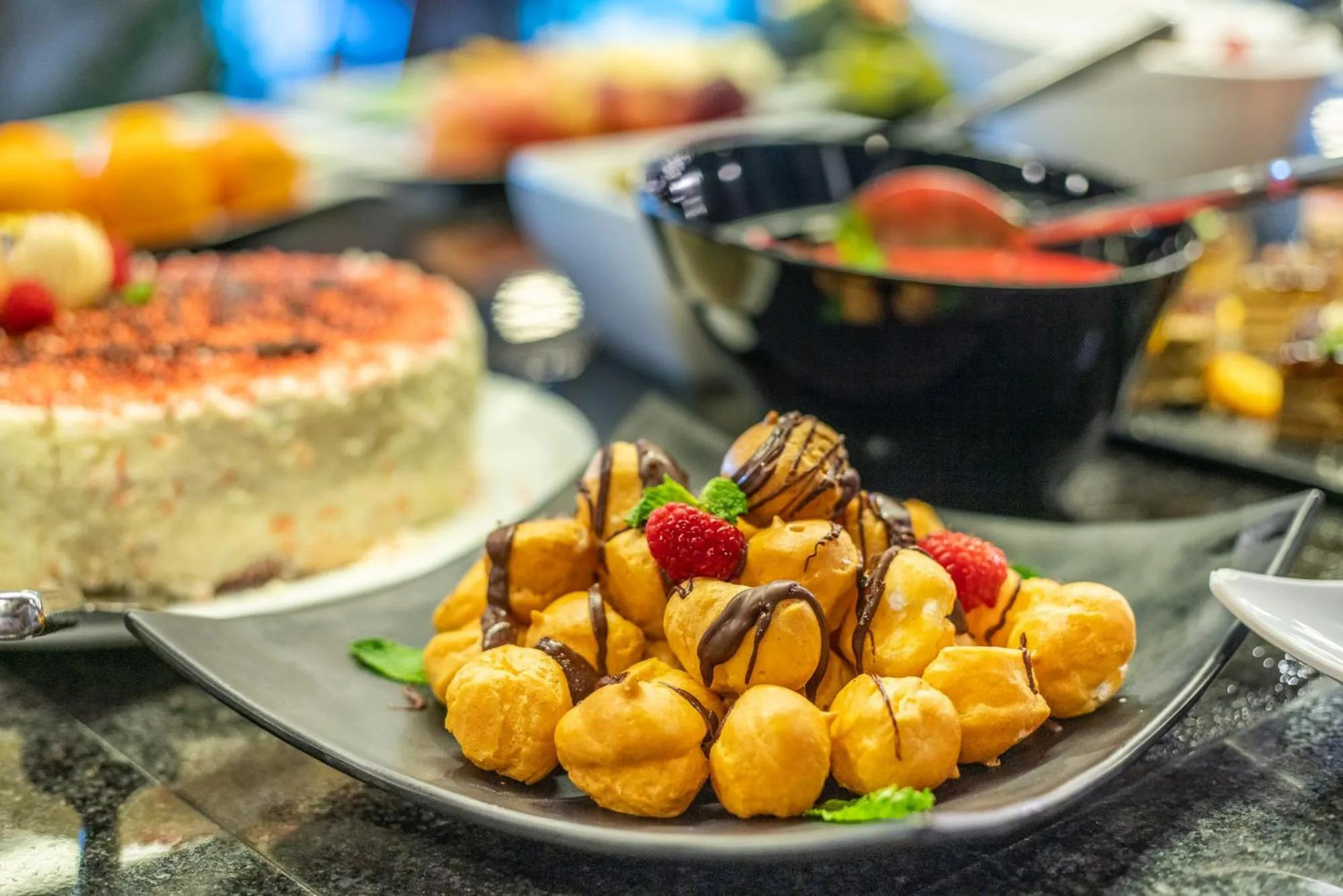 Food close-up in AP Maria Nova Lounge - Adults Friendly