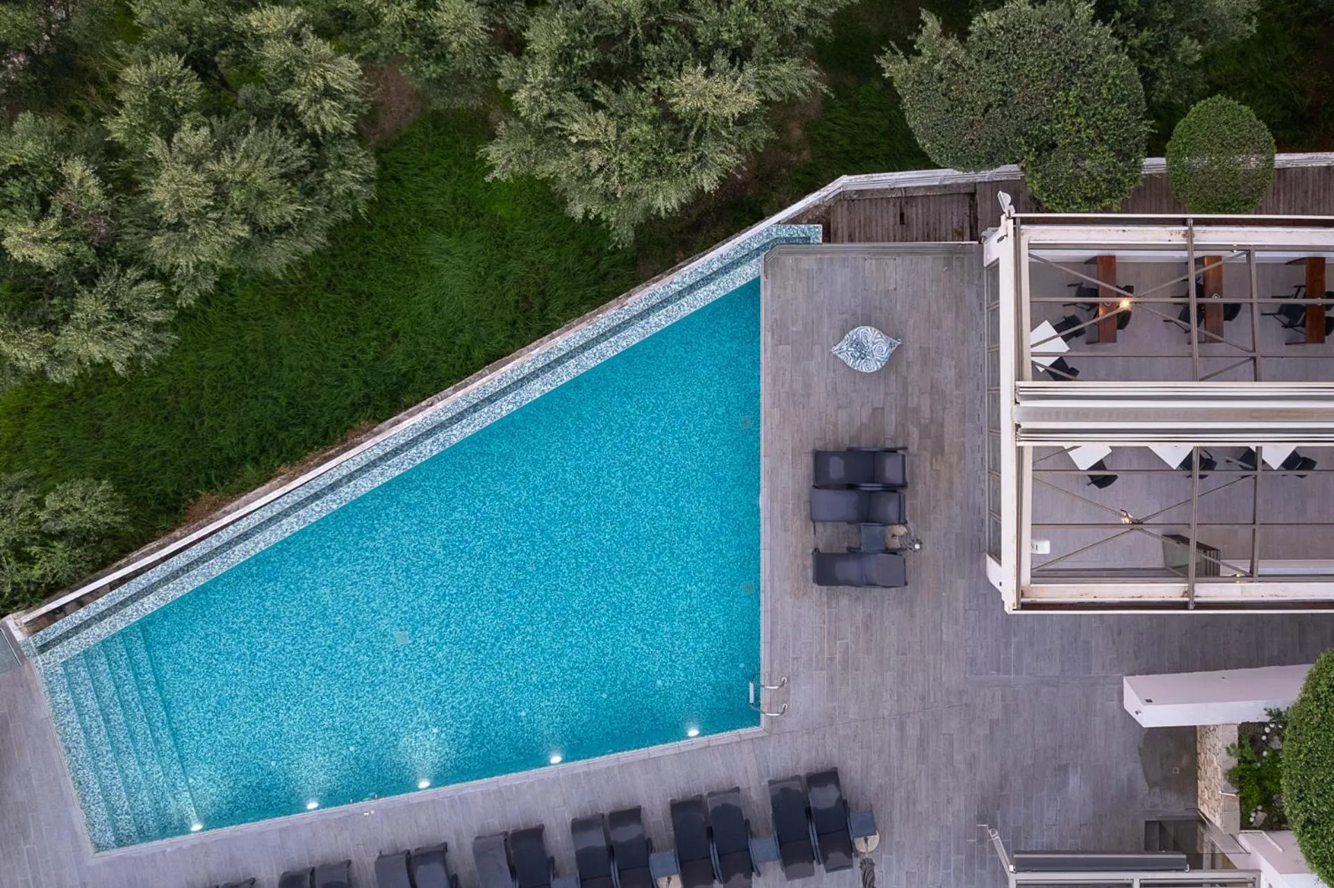 Bird's eye view in Kymothoe Elite Suites